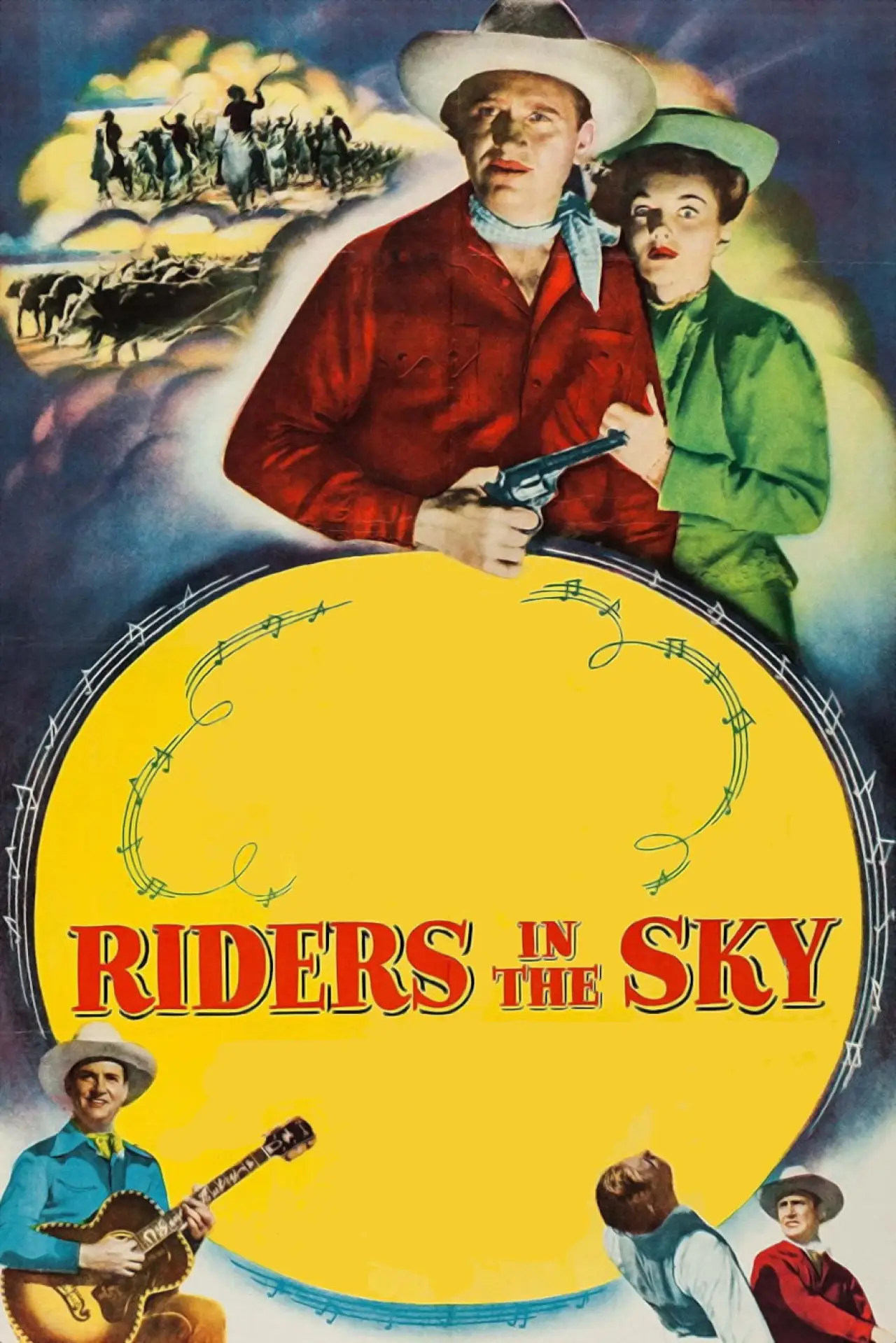 Movie poster "Riders in the Sky"