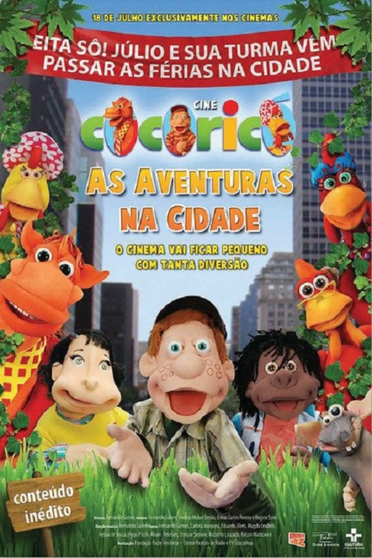 Movie poster "Cine Cocoricó: As Aventuras na Cidade"