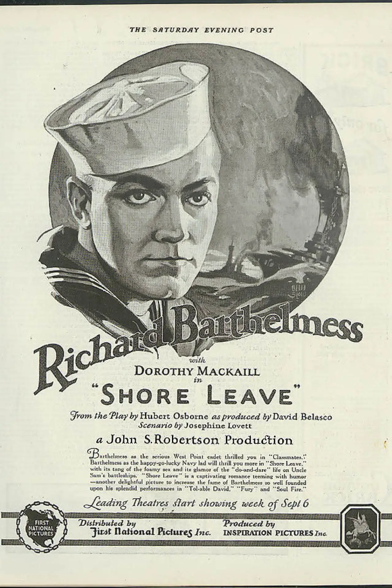 Movie poster "Shore Leave"