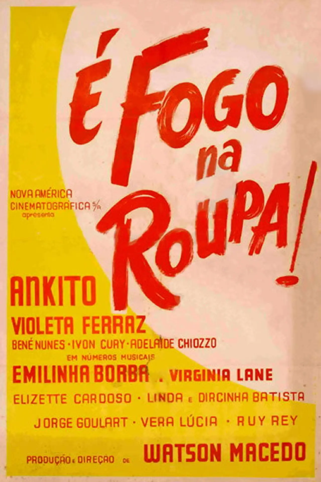 Movie poster "É Fogo na Roupa"