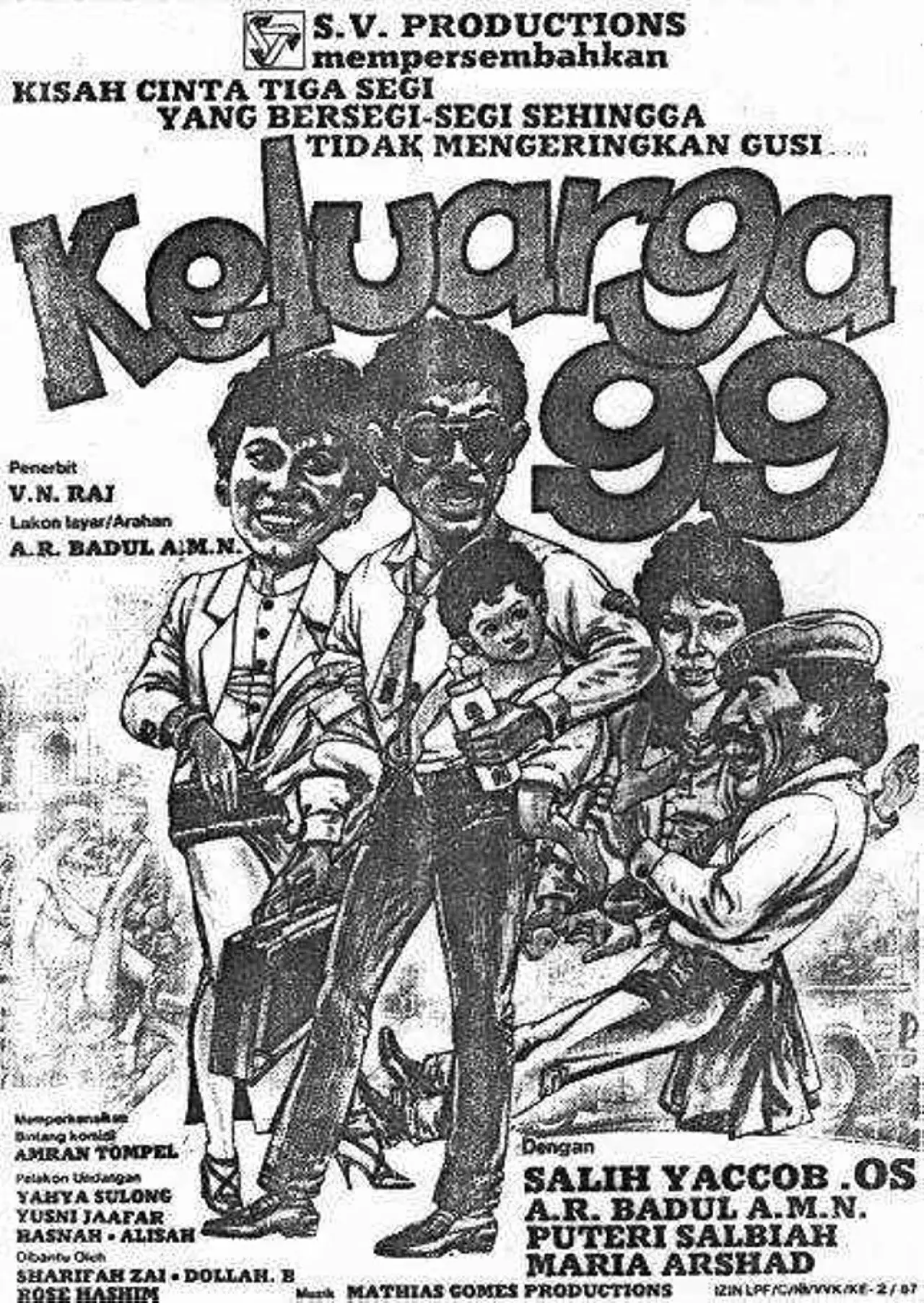 Movie poster "Keluarga 99"