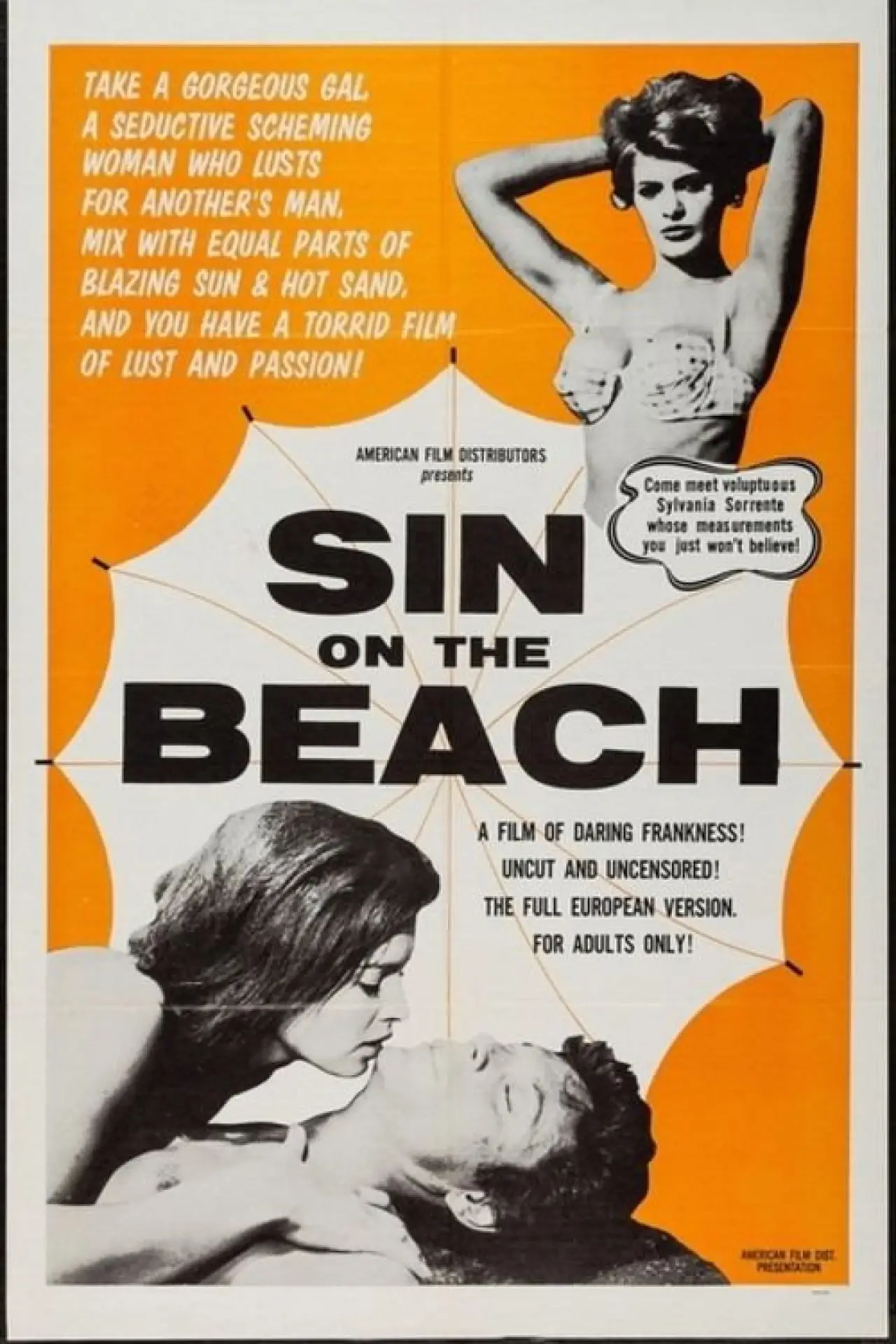 Movie poster "Sin on the Beach"
