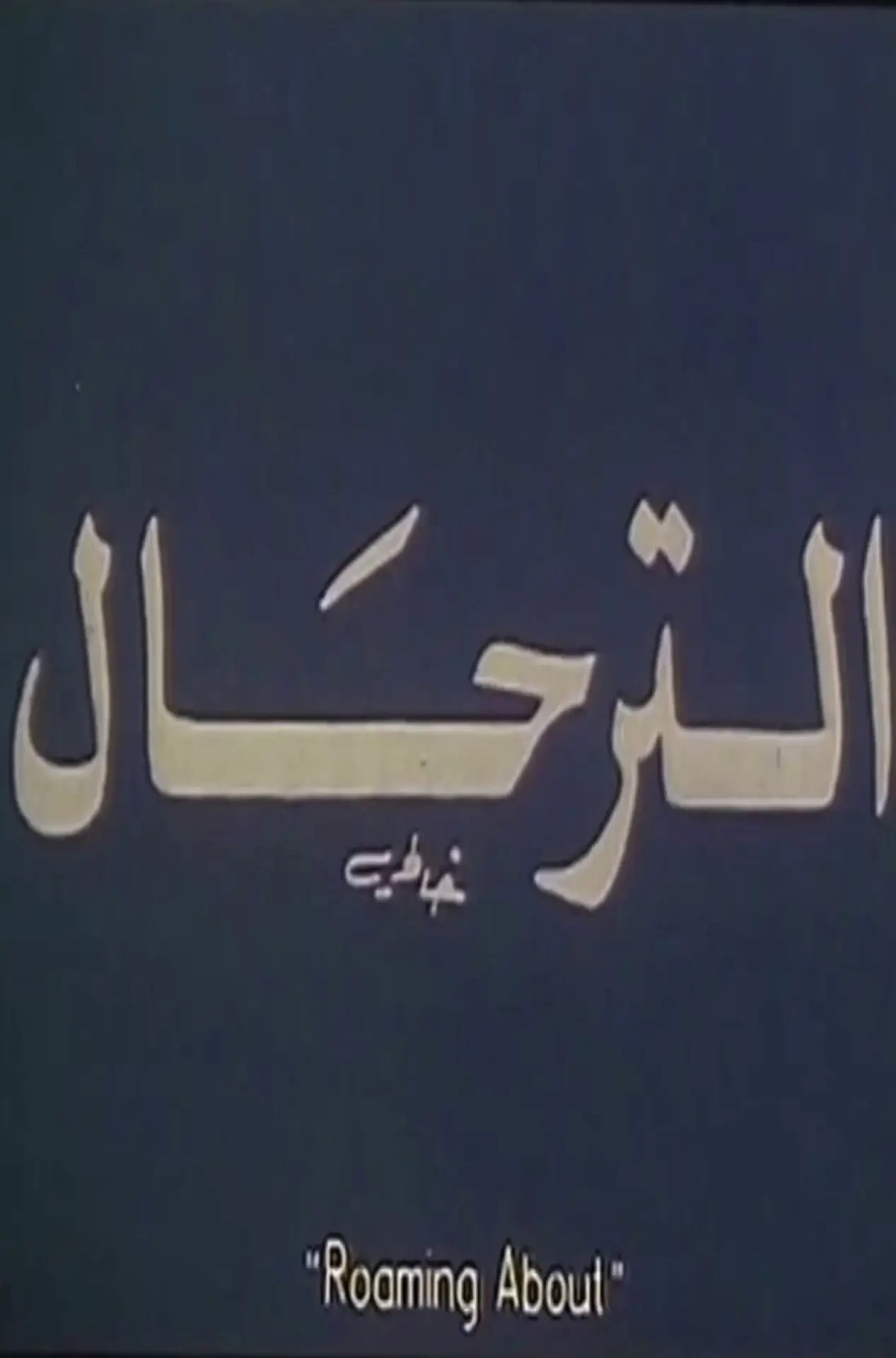 Movie poster "Roaming About"