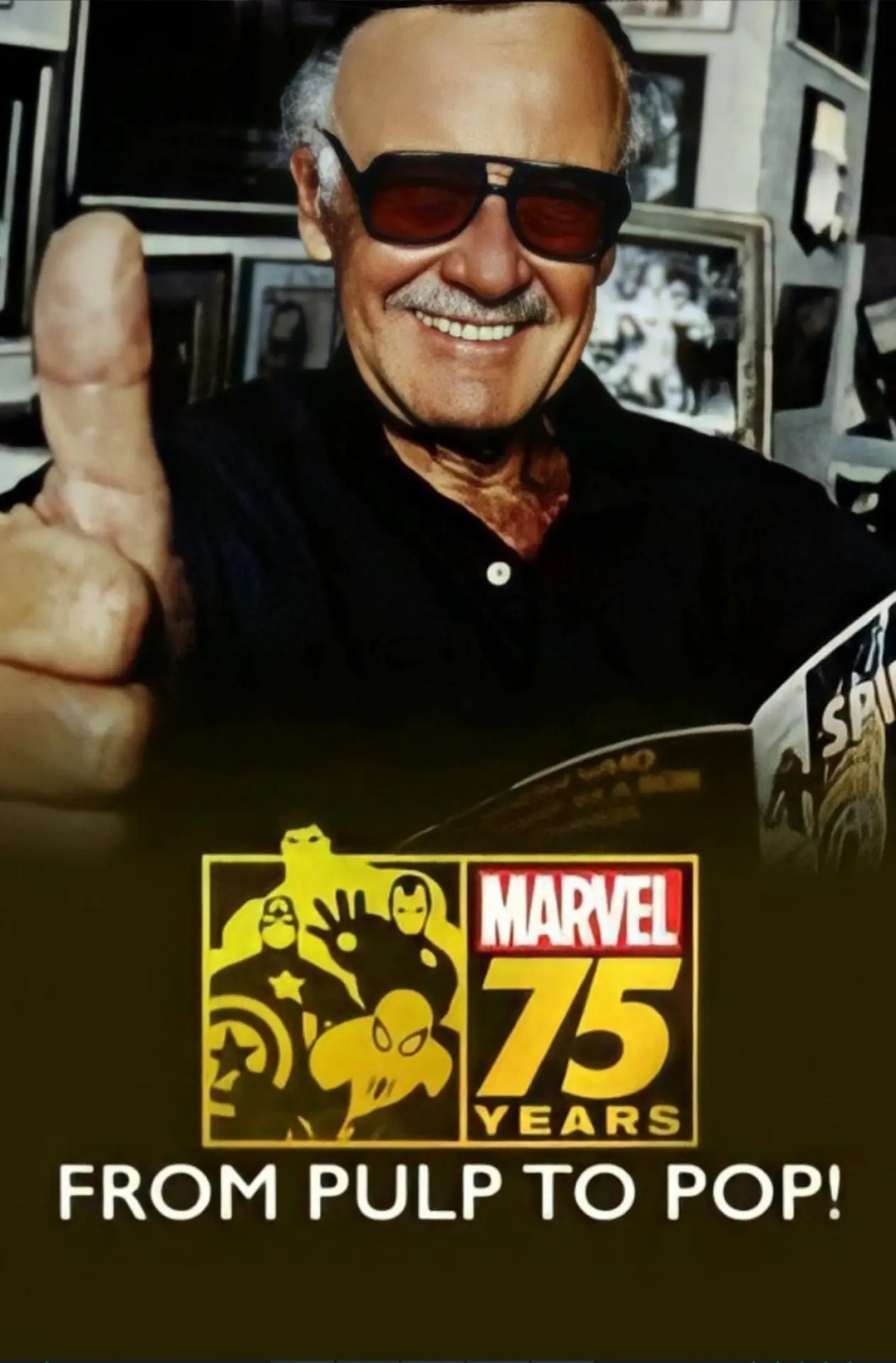 Movie poster "Marvel: 75 Years, from Pulp to Pop!"