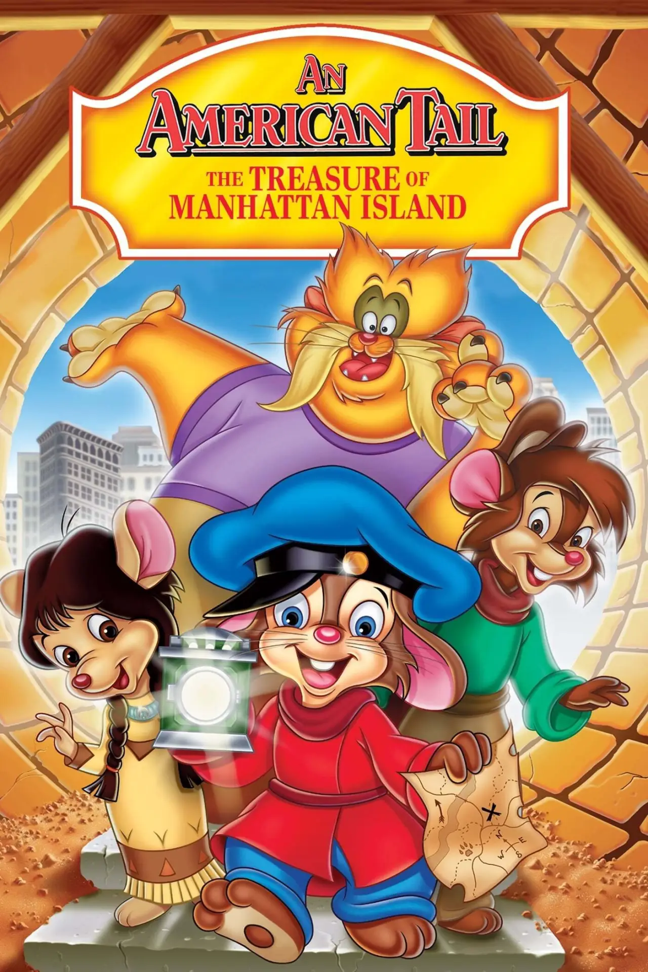 Movie poster "An American Tail: The Treasure of Manhattan Island"