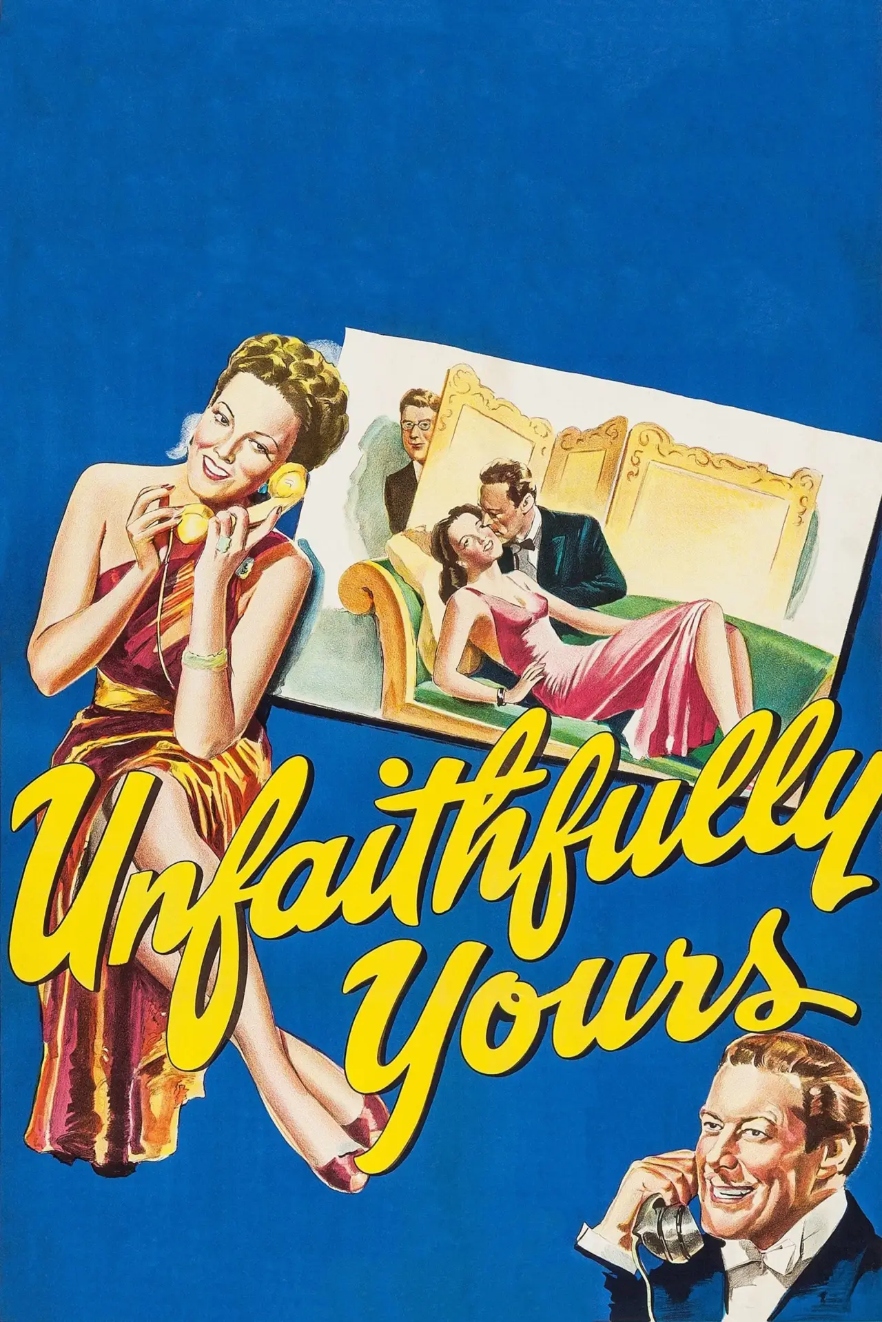 Movie poster "Unfaithfully Yours"