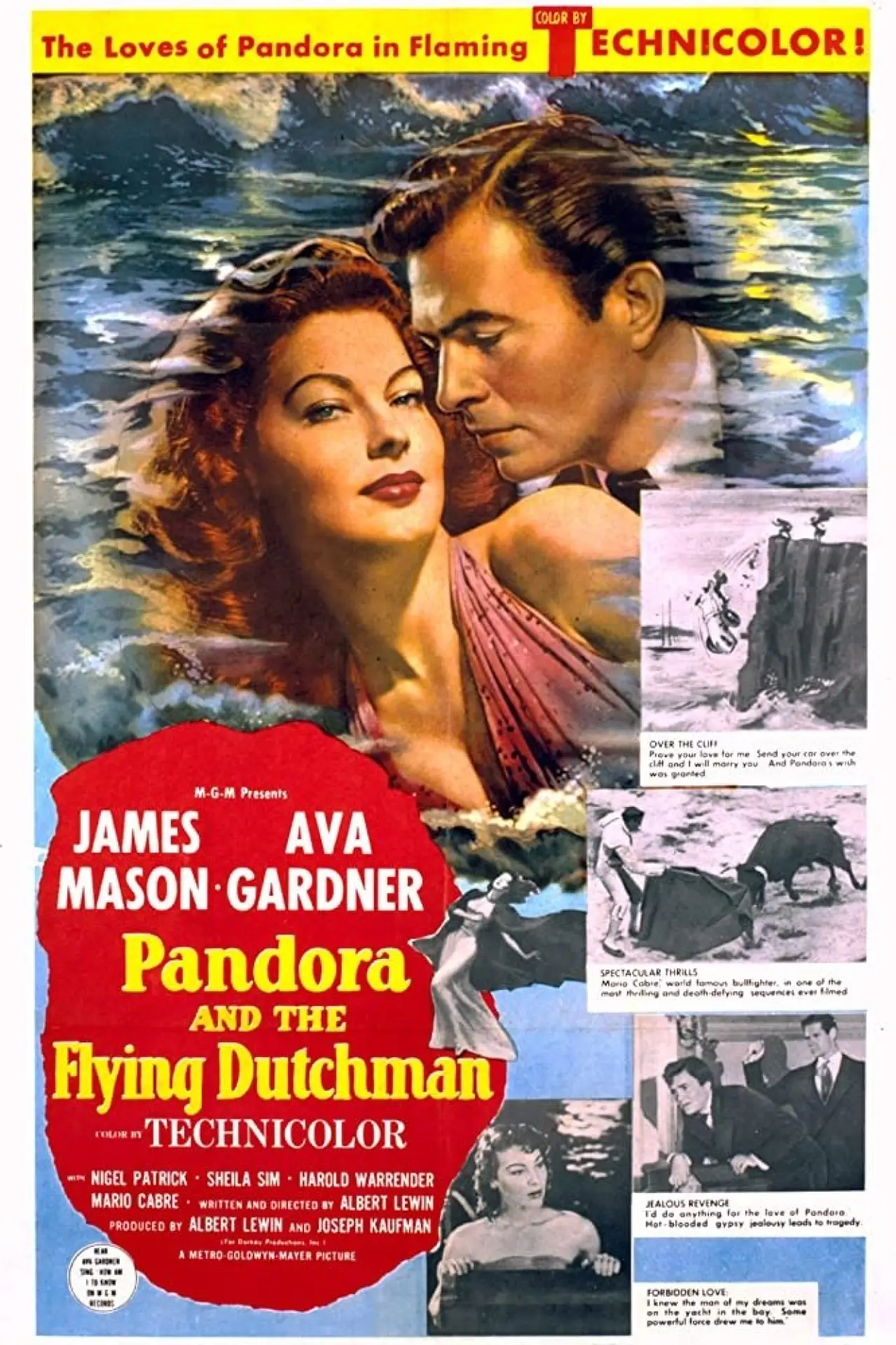 Movie poster "Pandora and the Flying Dutchman"