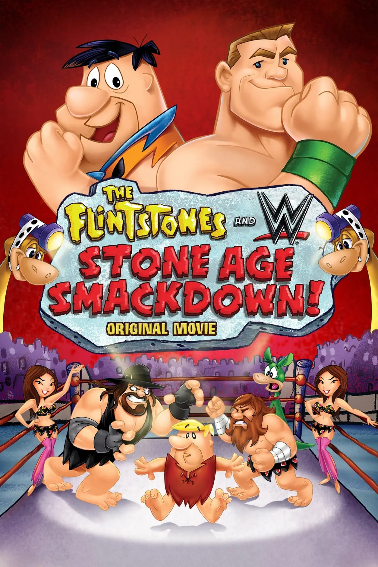 Movie poster "The Flintstones and WWE: Stone Age SmackDown!"