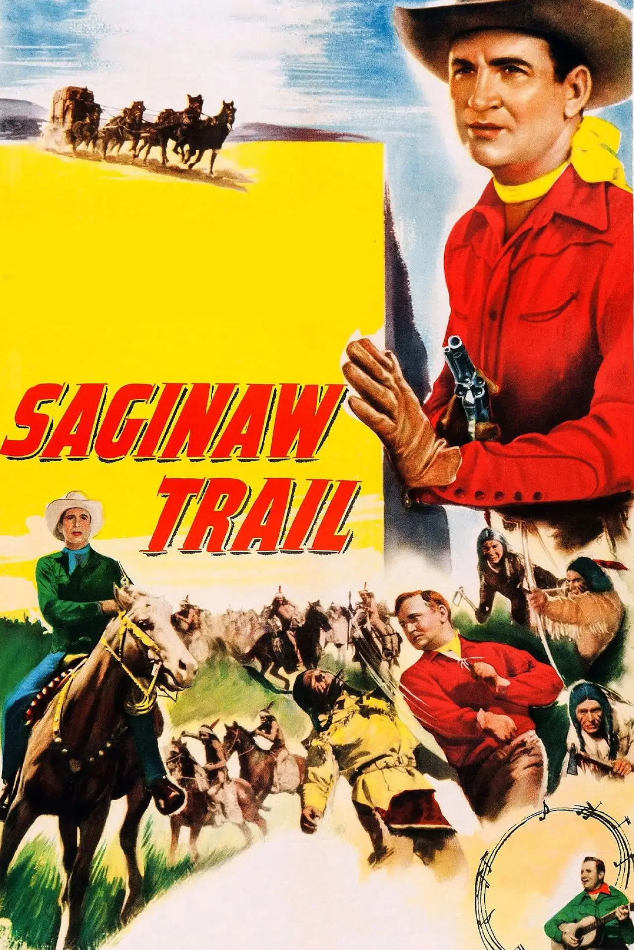 Movie poster "Saginaw Trail"