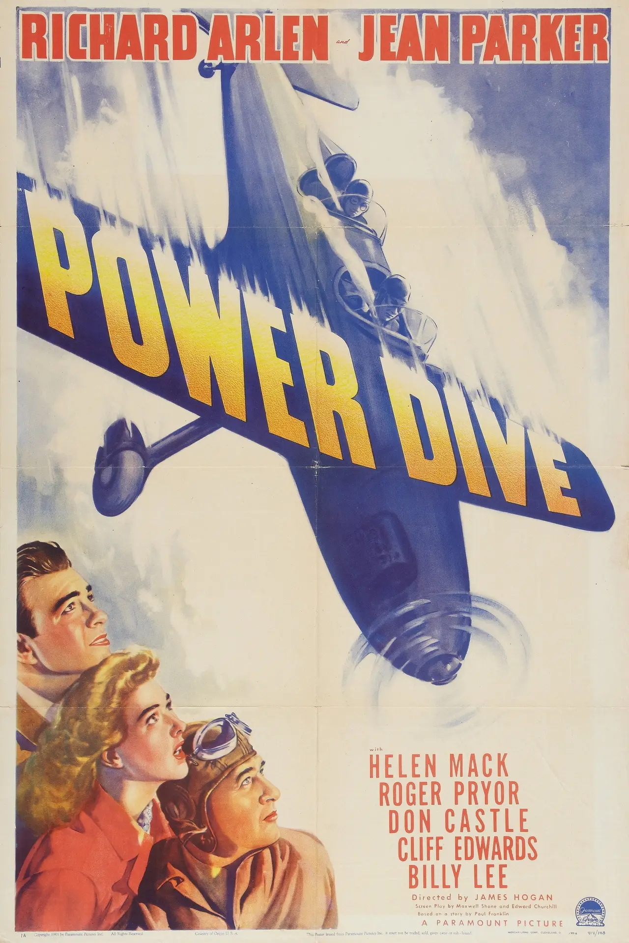 Movie poster "Power Dive"