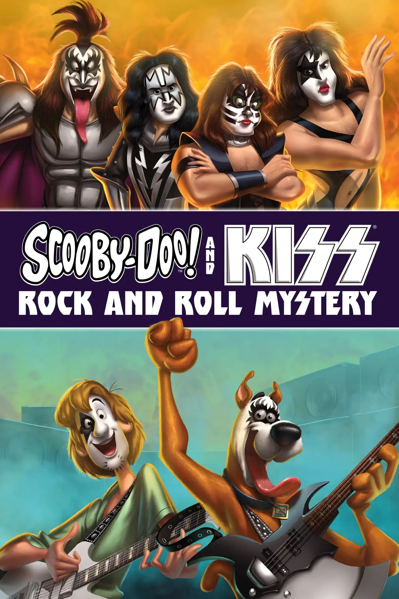 Movie poster "Scooby-Doo! and KISS: Rock and Roll Mystery"