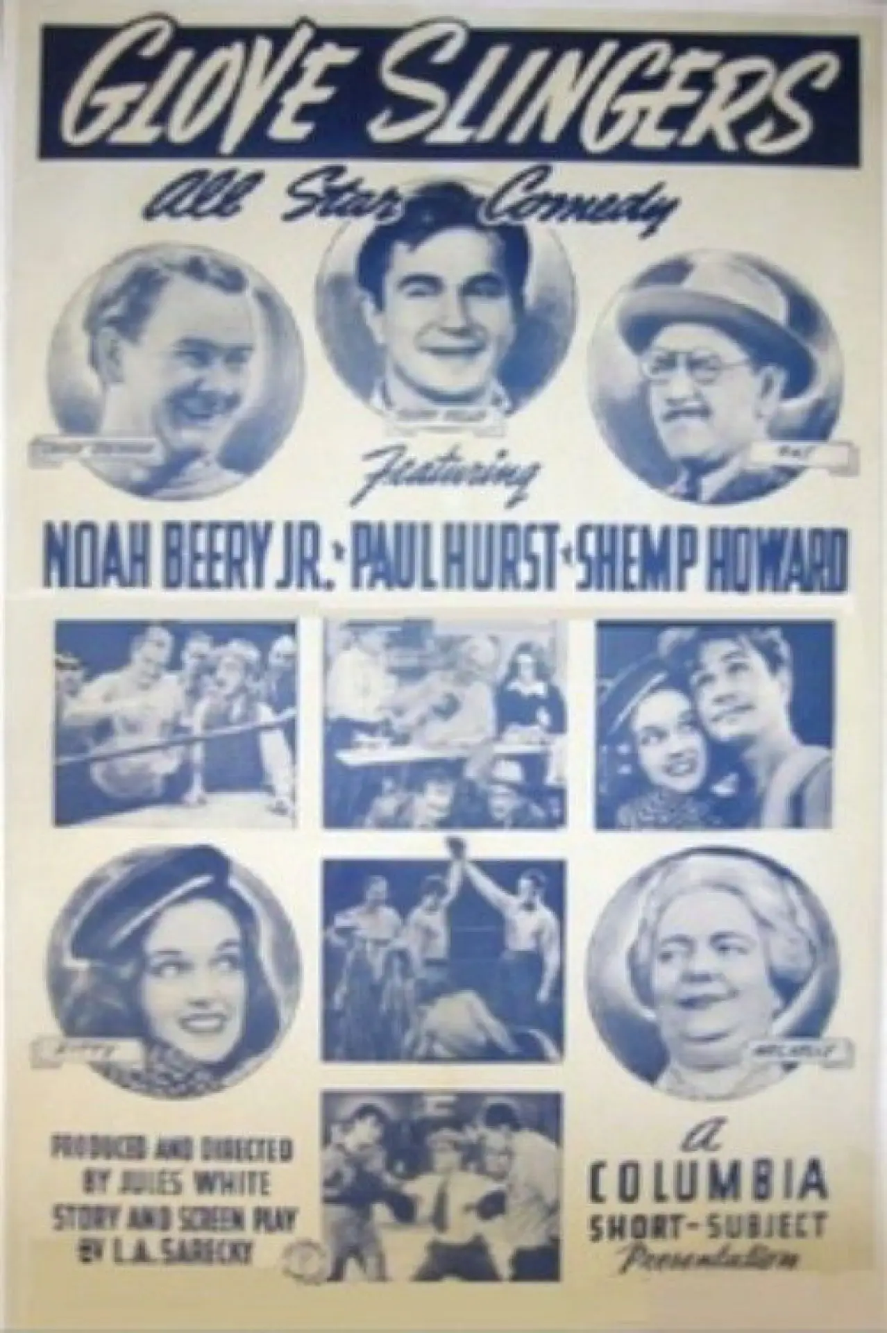 Movie poster "Glove Slingers"