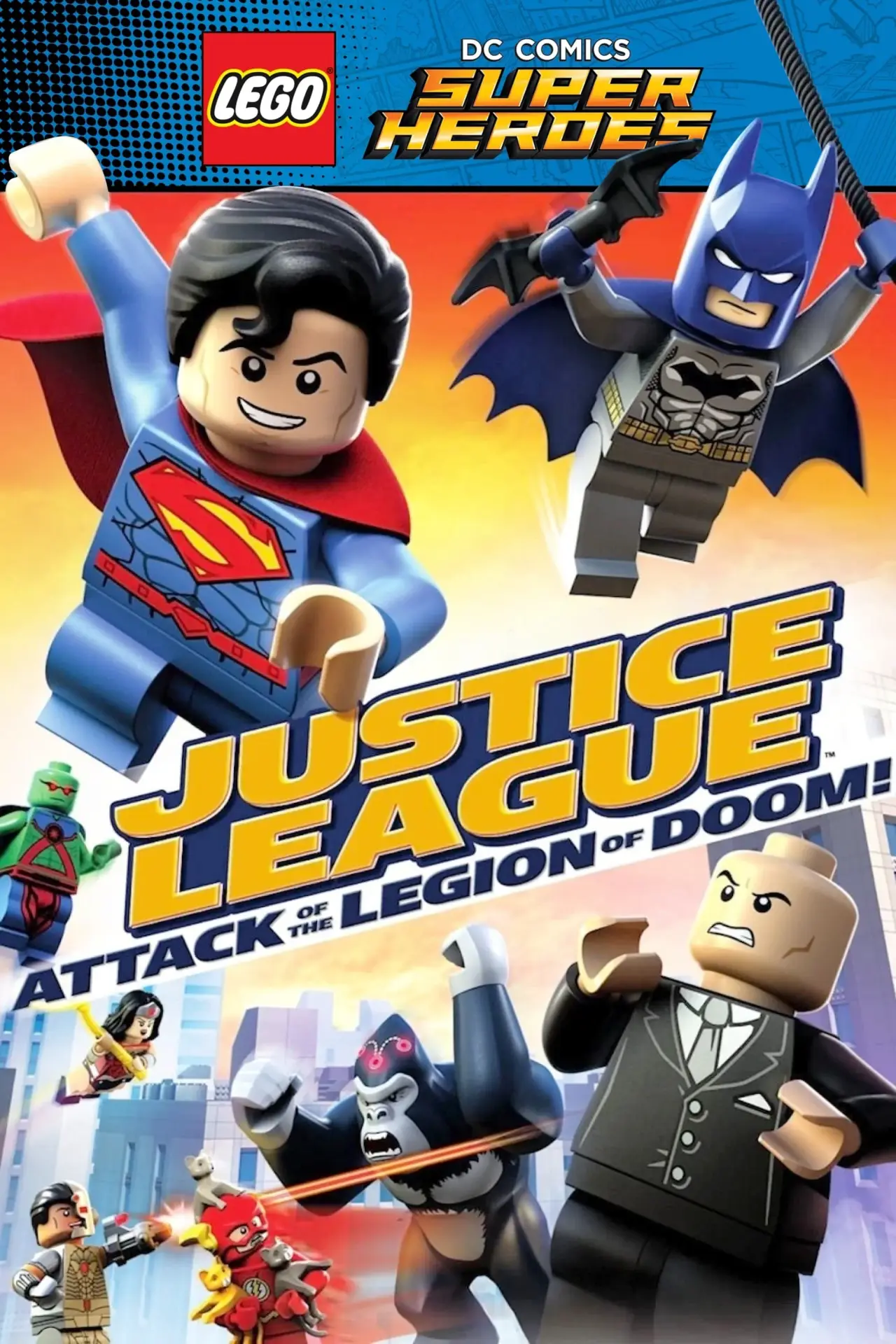 Movie poster "LEGO DC Comics Super Heroes: Justice League - Attack of the Legion of Doom!"