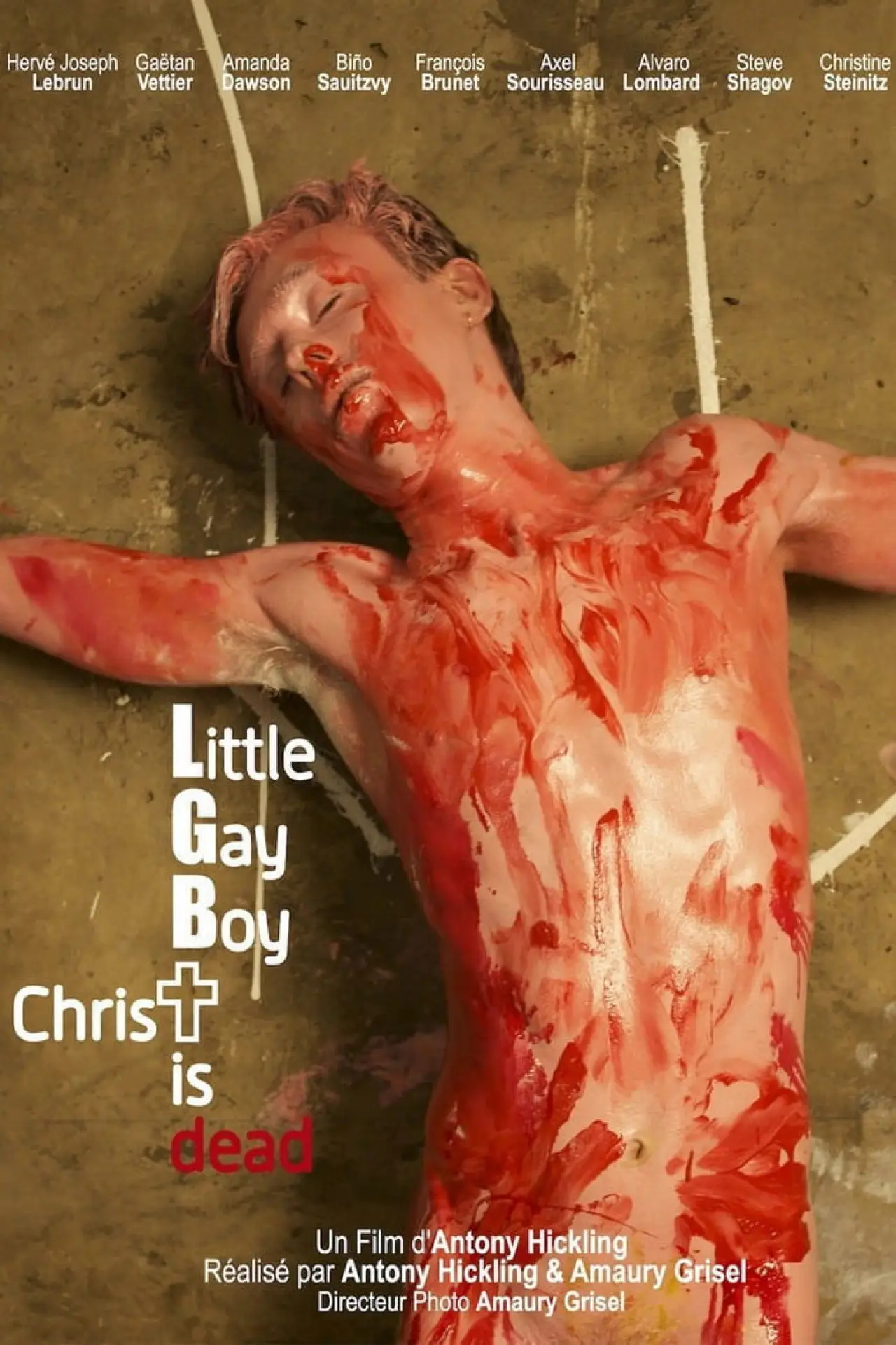 Movie poster "Little Gay Boy, Christ is Dead"