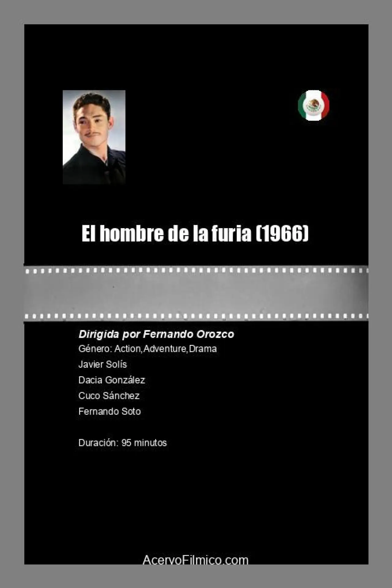Movie poster "El hombre de la furia"