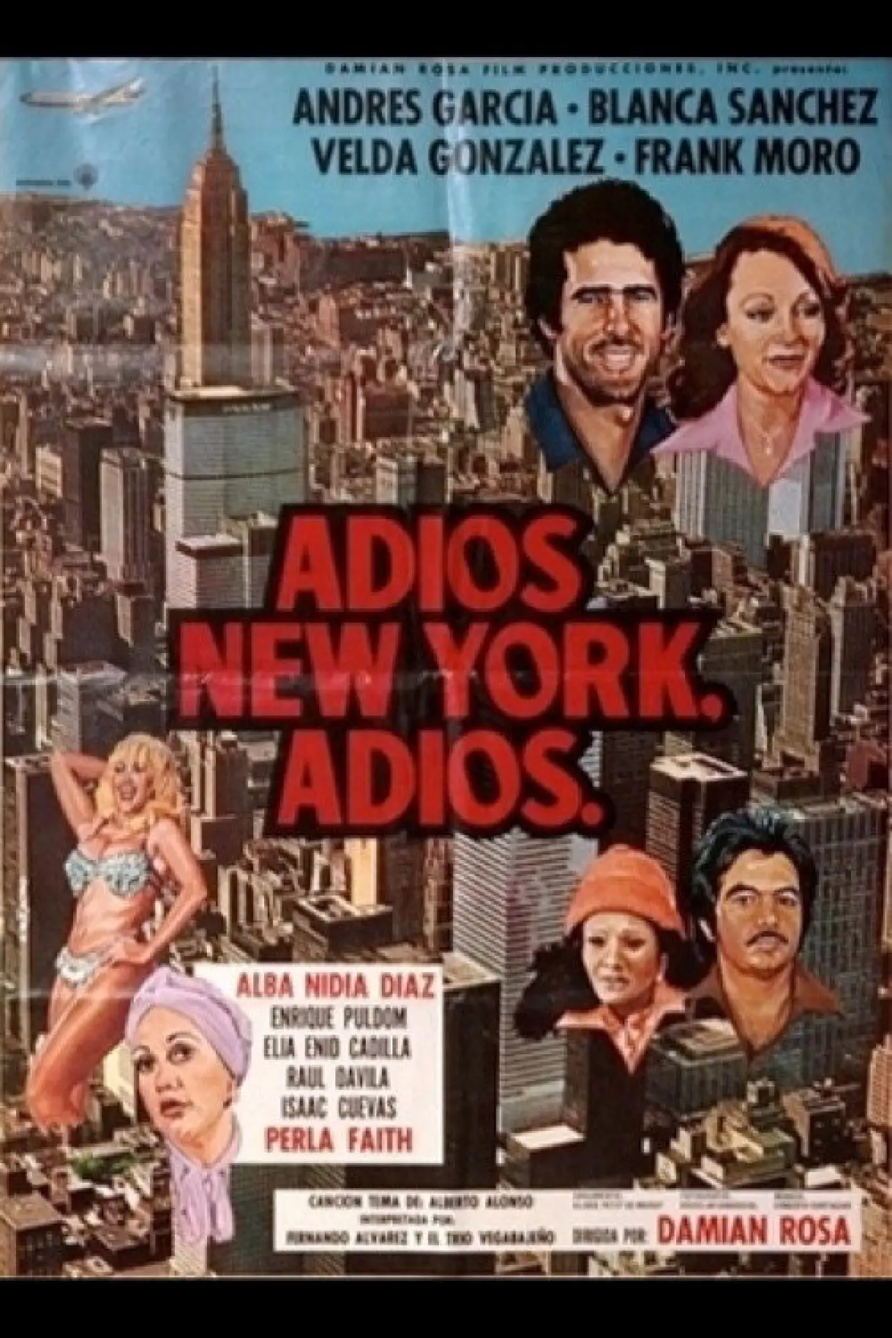 Movie poster "Adiós New York, adiós"