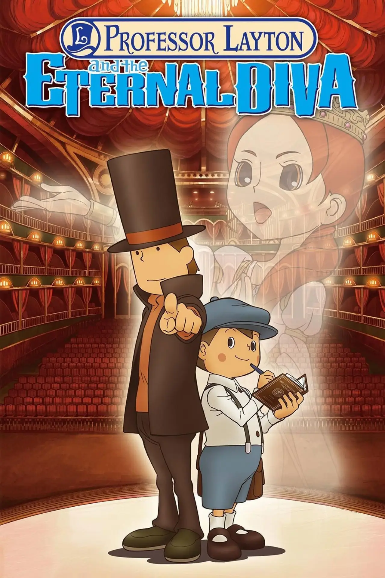Movie poster "Professor Layton and the Eternal Diva"