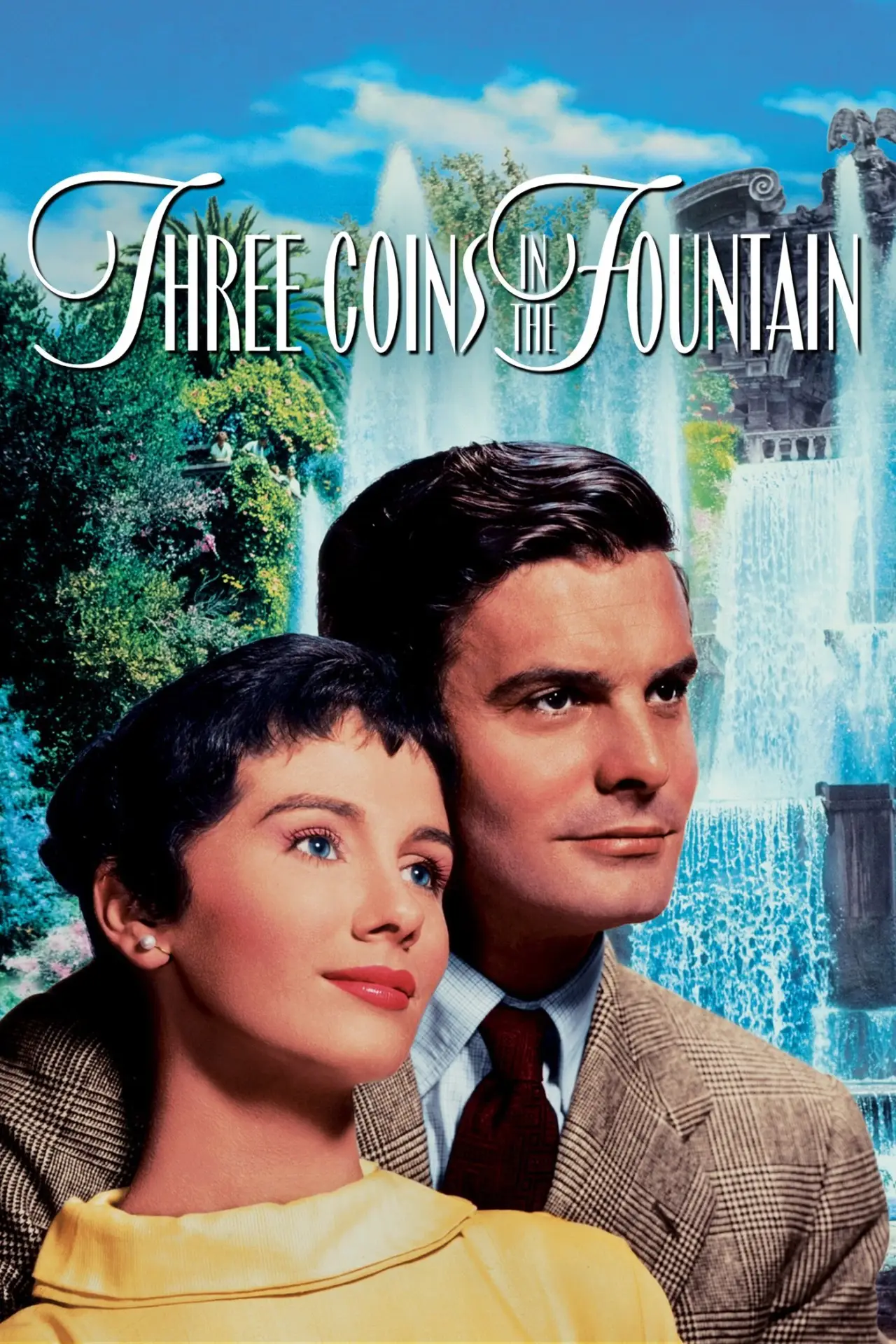 Movie poster "Three Coins in the Fountain"