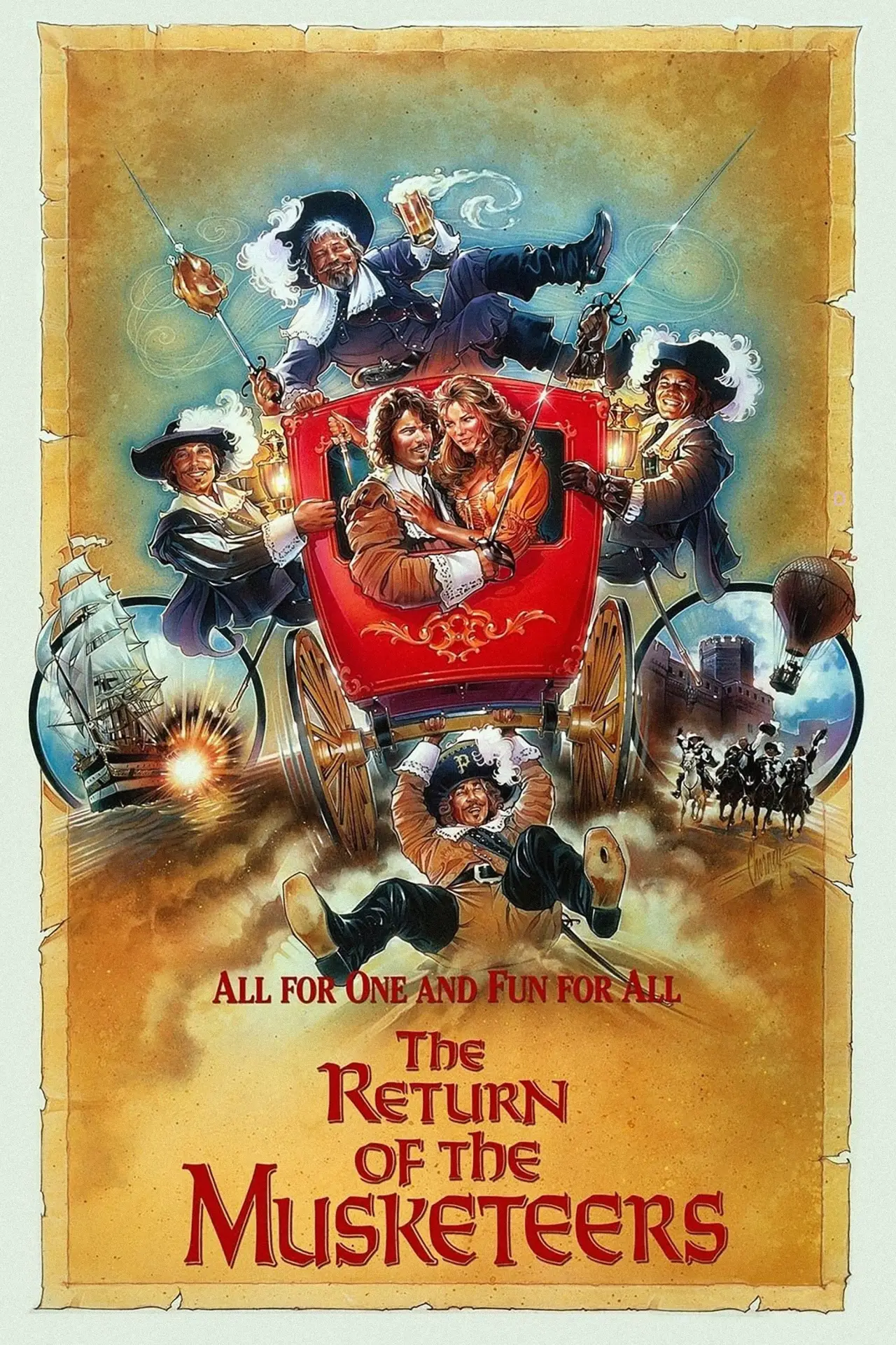 Movie poster "The Return of the Musketeers"