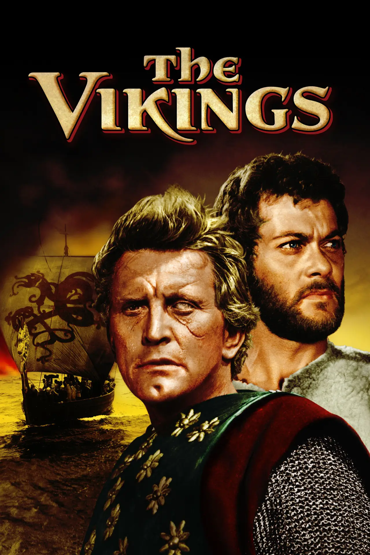 Movie poster "The Vikings"
