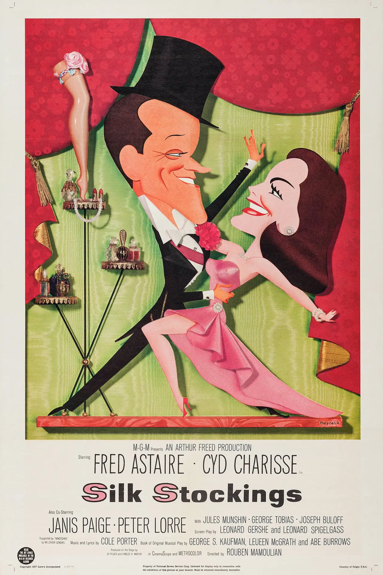 Movie poster "Silk Stockings"