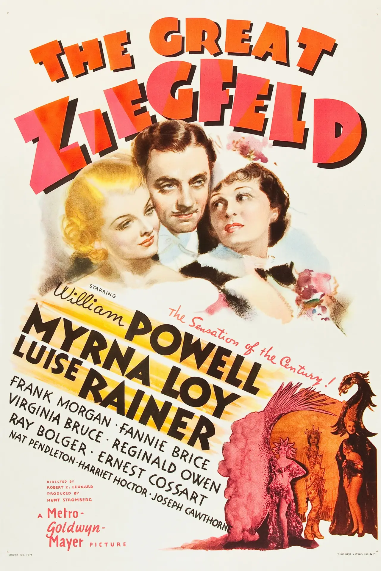 Movie poster "The Great Ziegfeld"