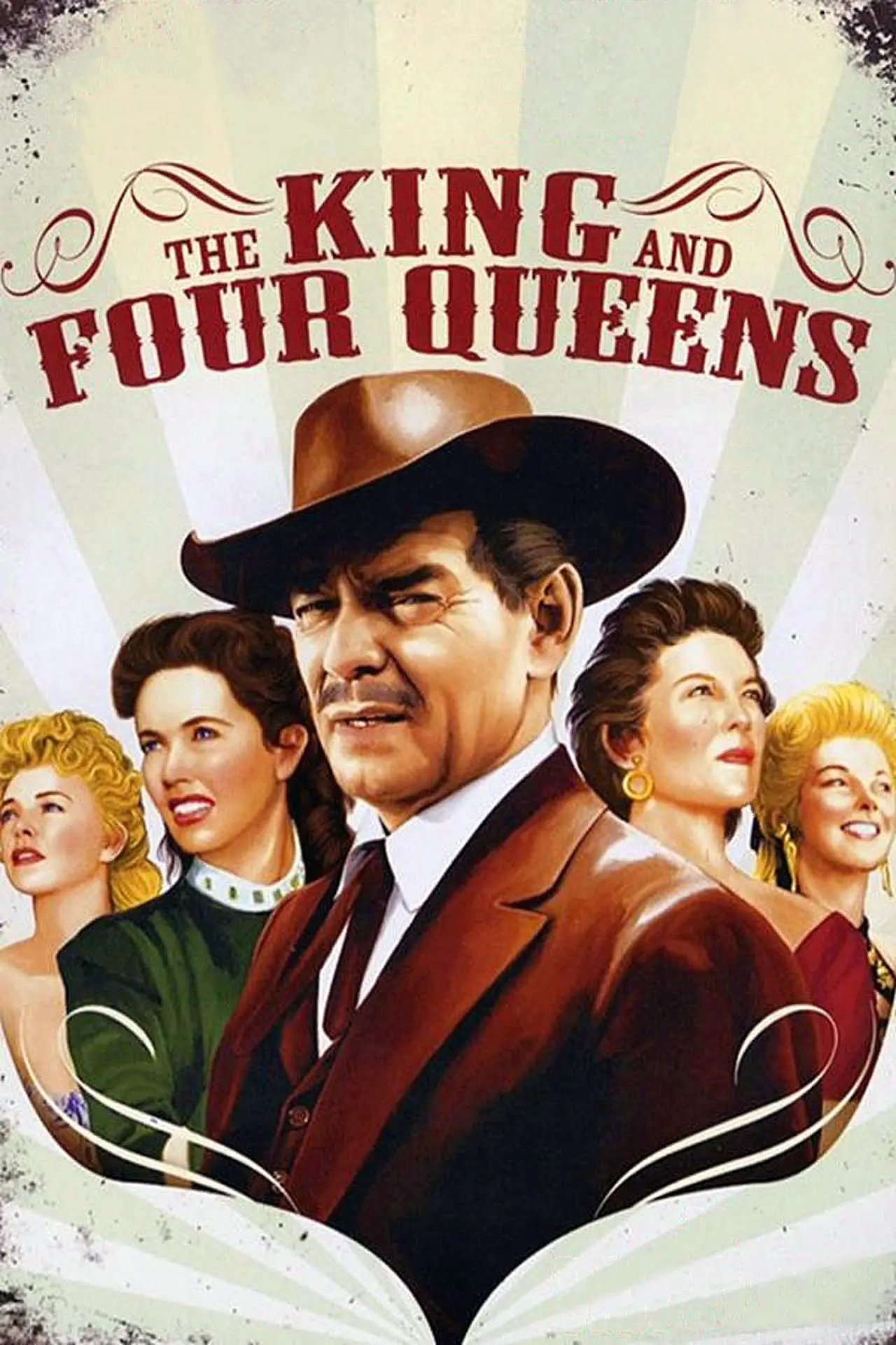Movie poster "The King and Four Queens"