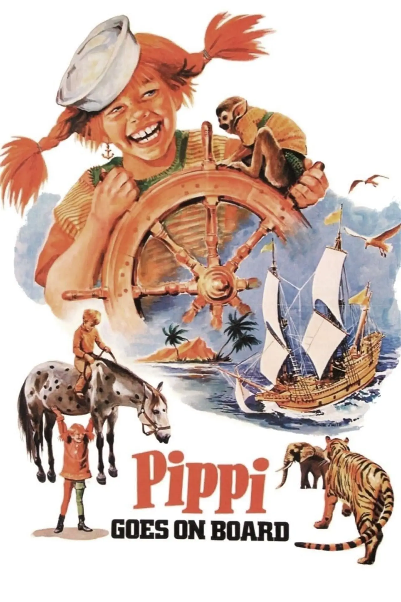 Movie poster "Pippi Goes on Board"