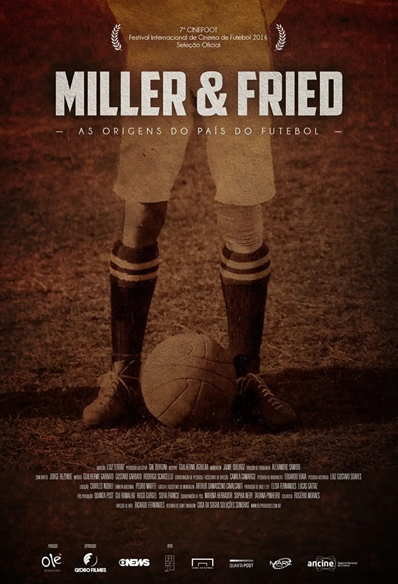 Movie poster "Miller & Fried – The Birth of Football’s Country"
