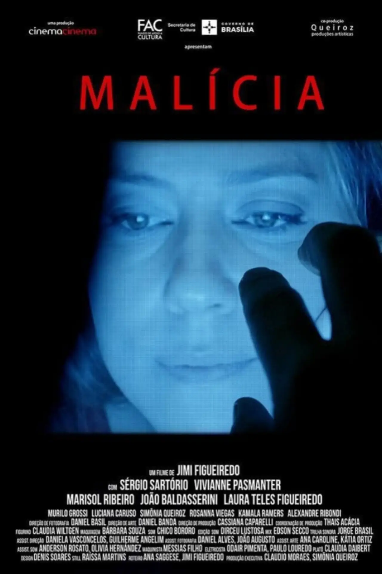 Movie poster "Malícia"