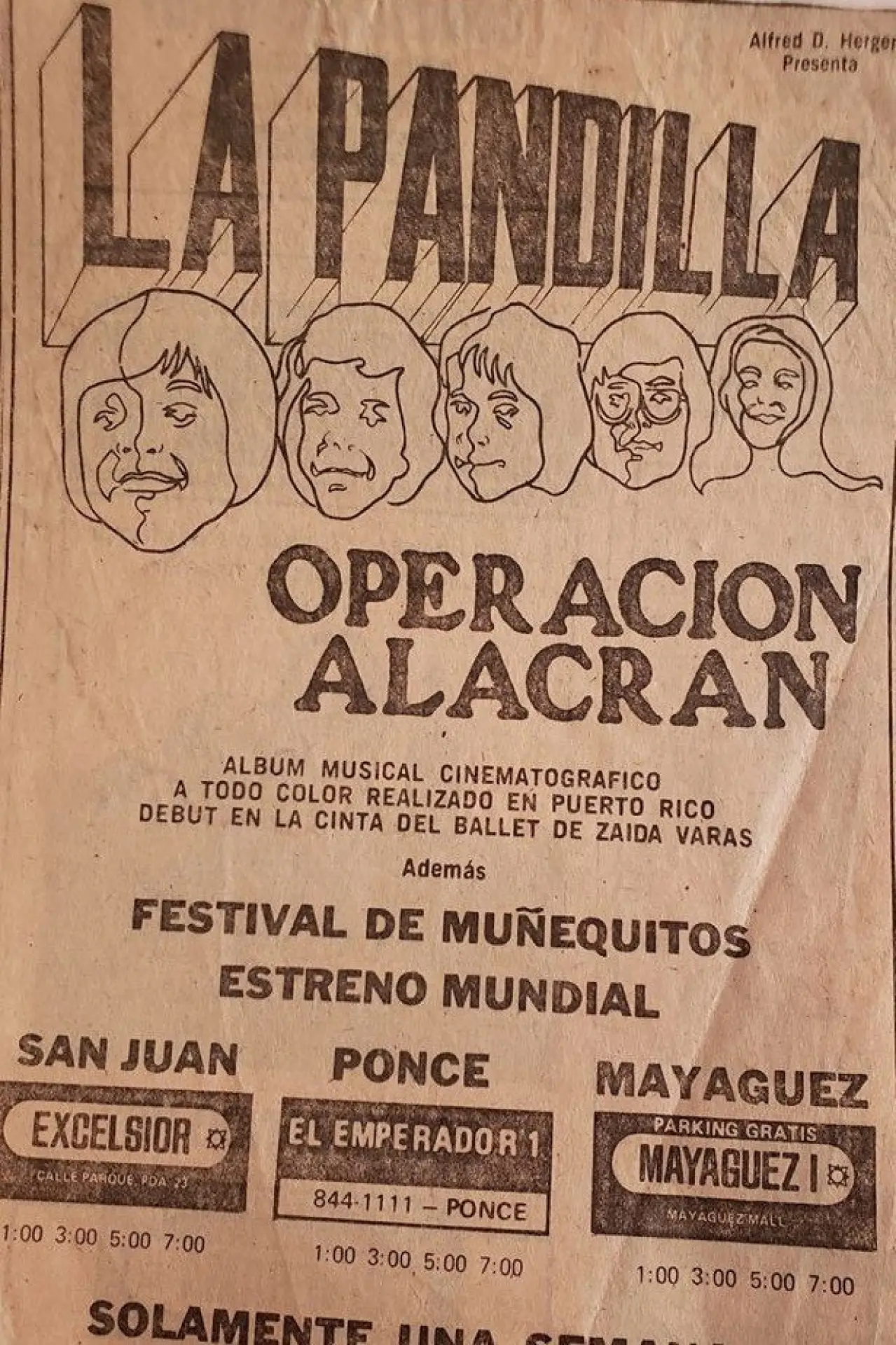 Movie poster "Operación Alacrán"