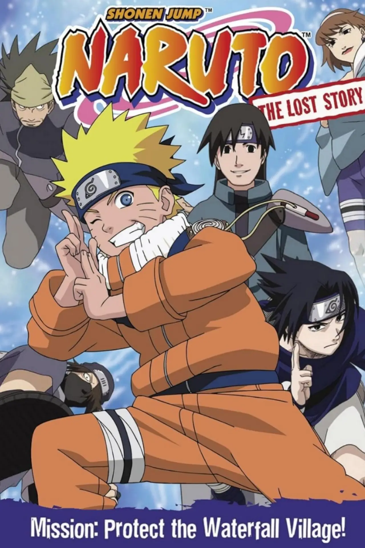 Movie poster "Naruto: The Lost Story - Mission: Protect the Waterfall Village!"