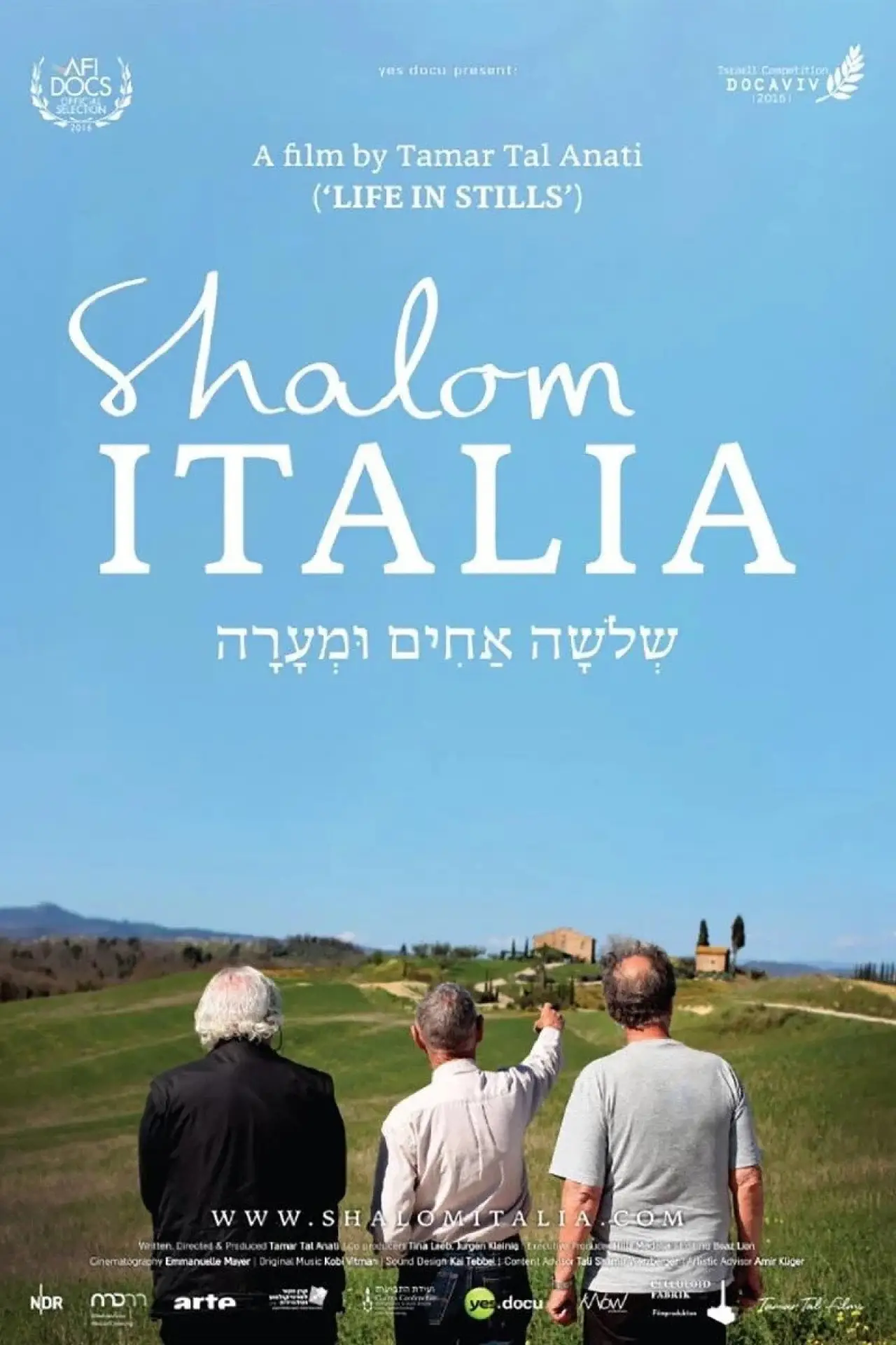 Movie poster "Shalom Italia"