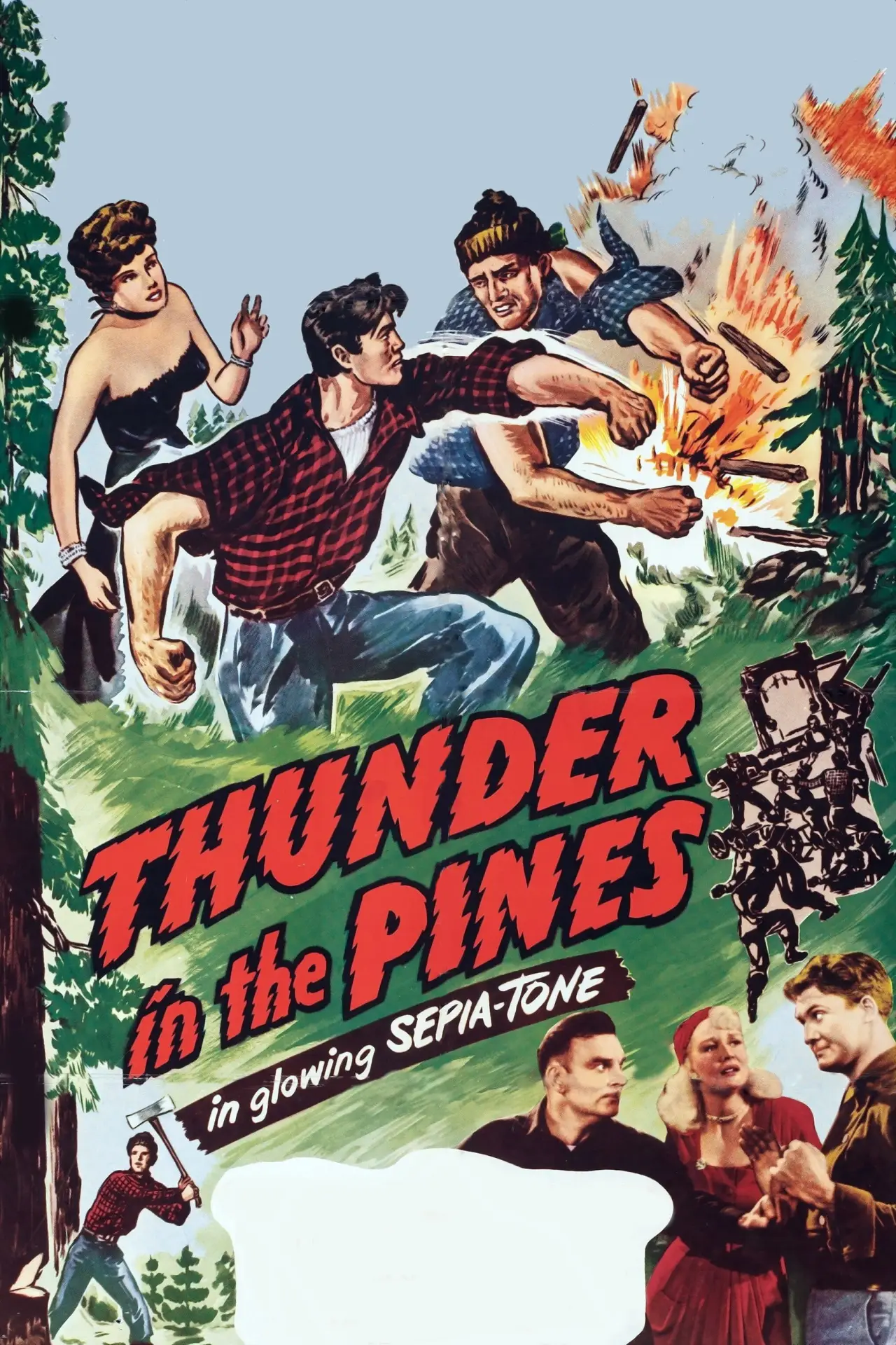 Movie poster "Thunder in the Pines"