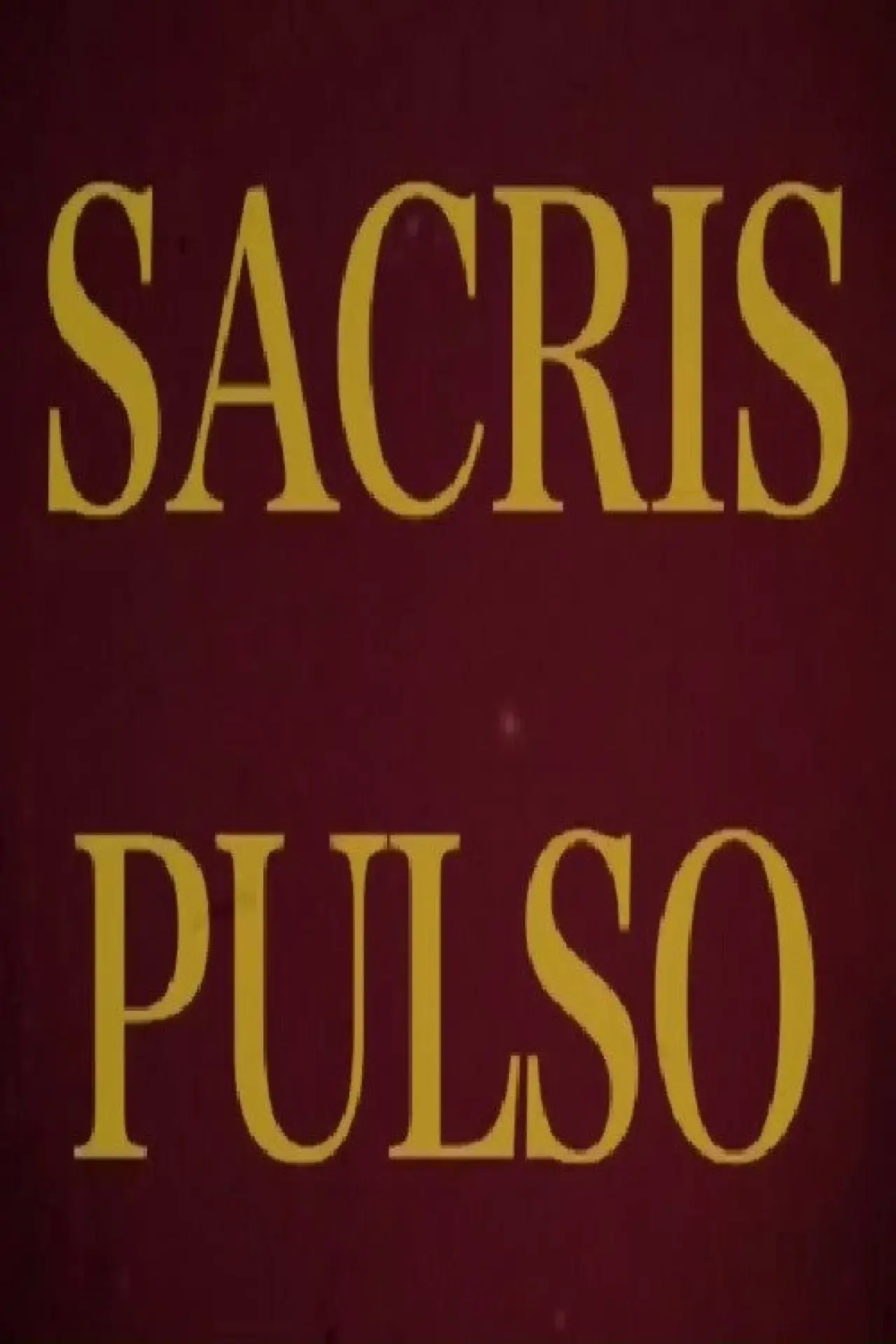 Movie poster "Sacris Pulso"