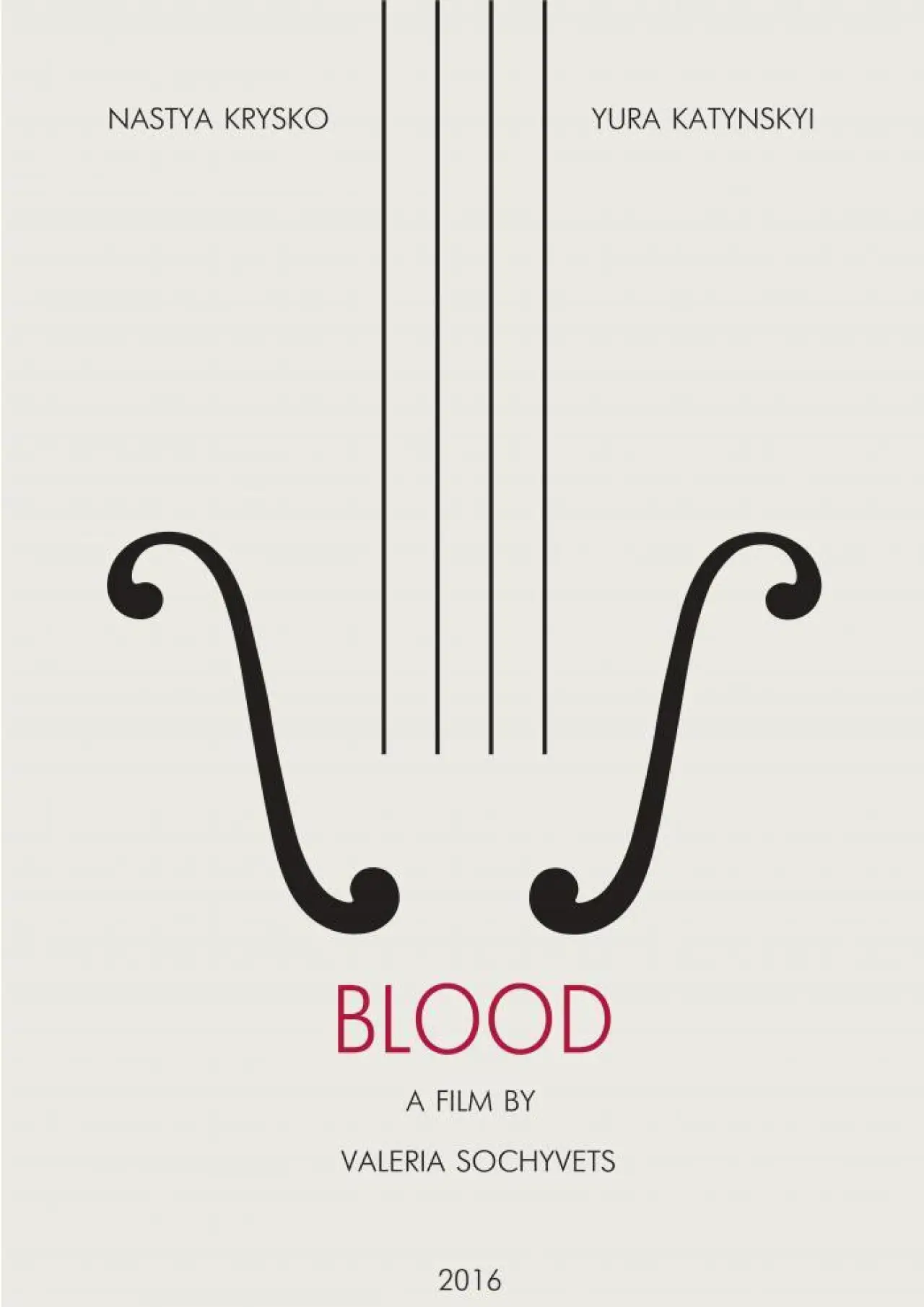 Movie poster "Blood"