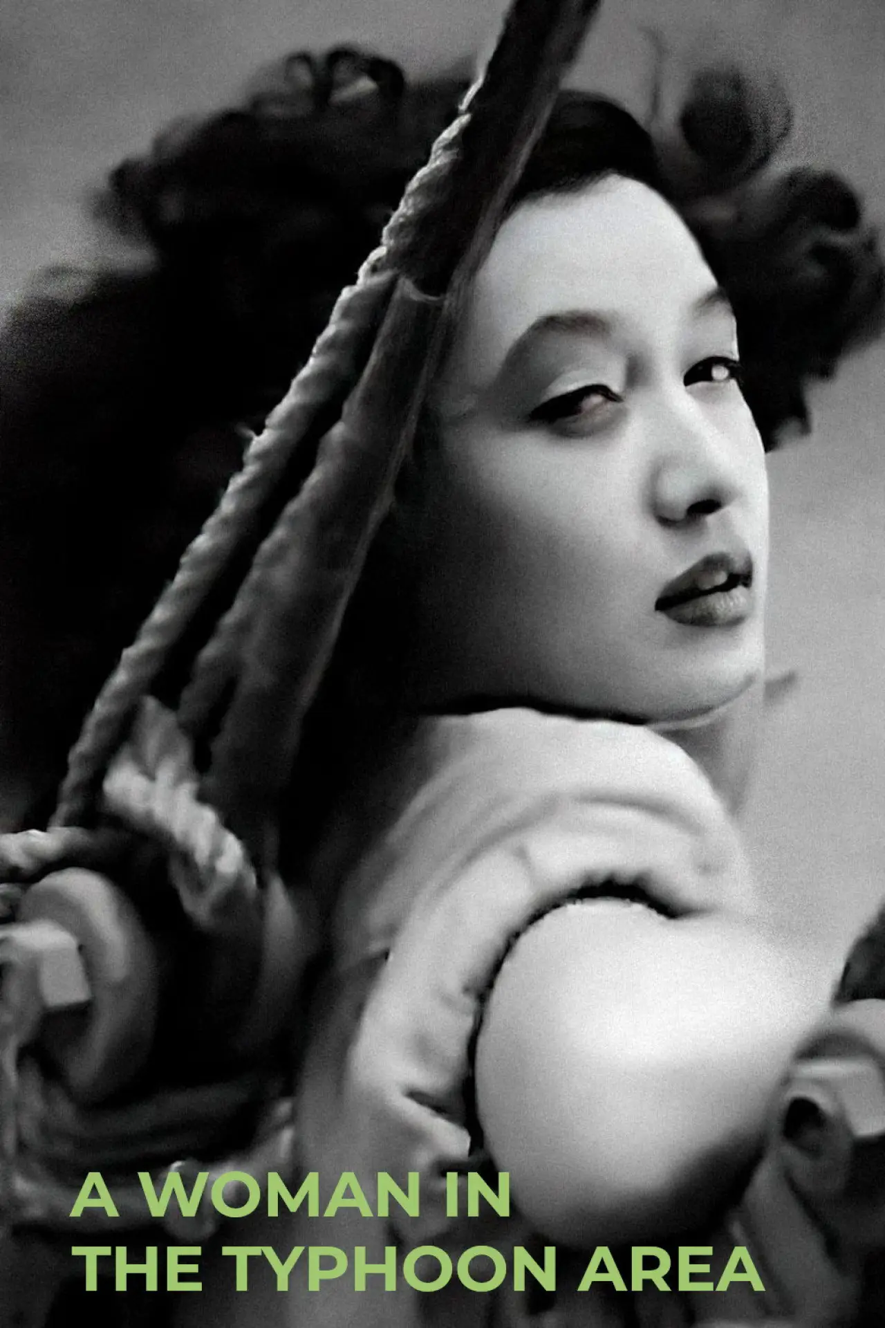 Movie poster "A Woman in the Typhoon Area"