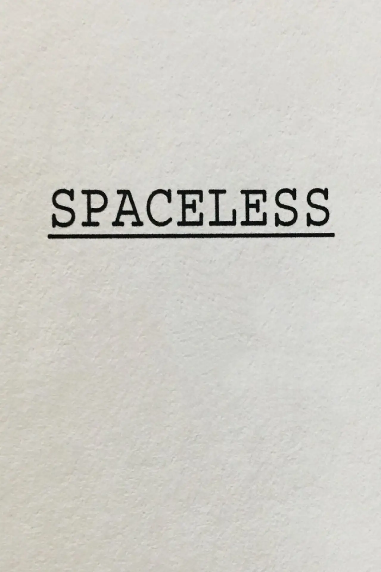 Movie poster "Spaceless"