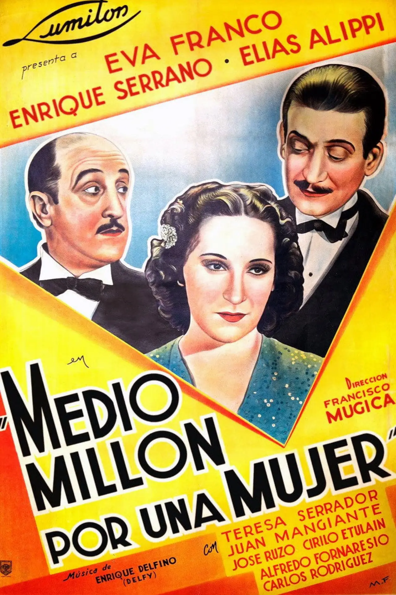 Movie poster "Medio millón por una mujer"