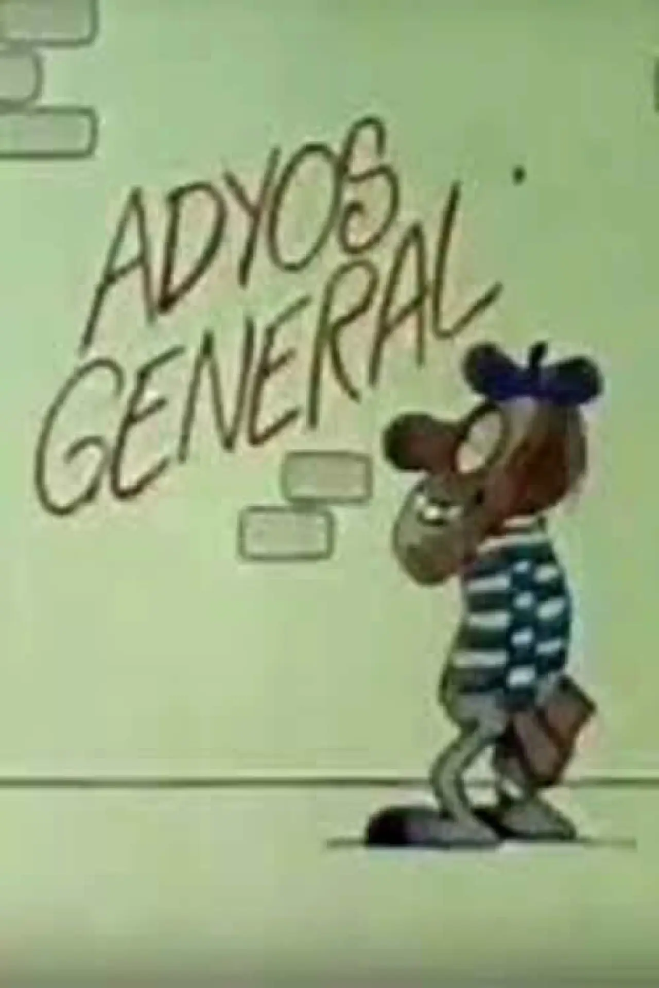 Movie poster "Adyós, General"