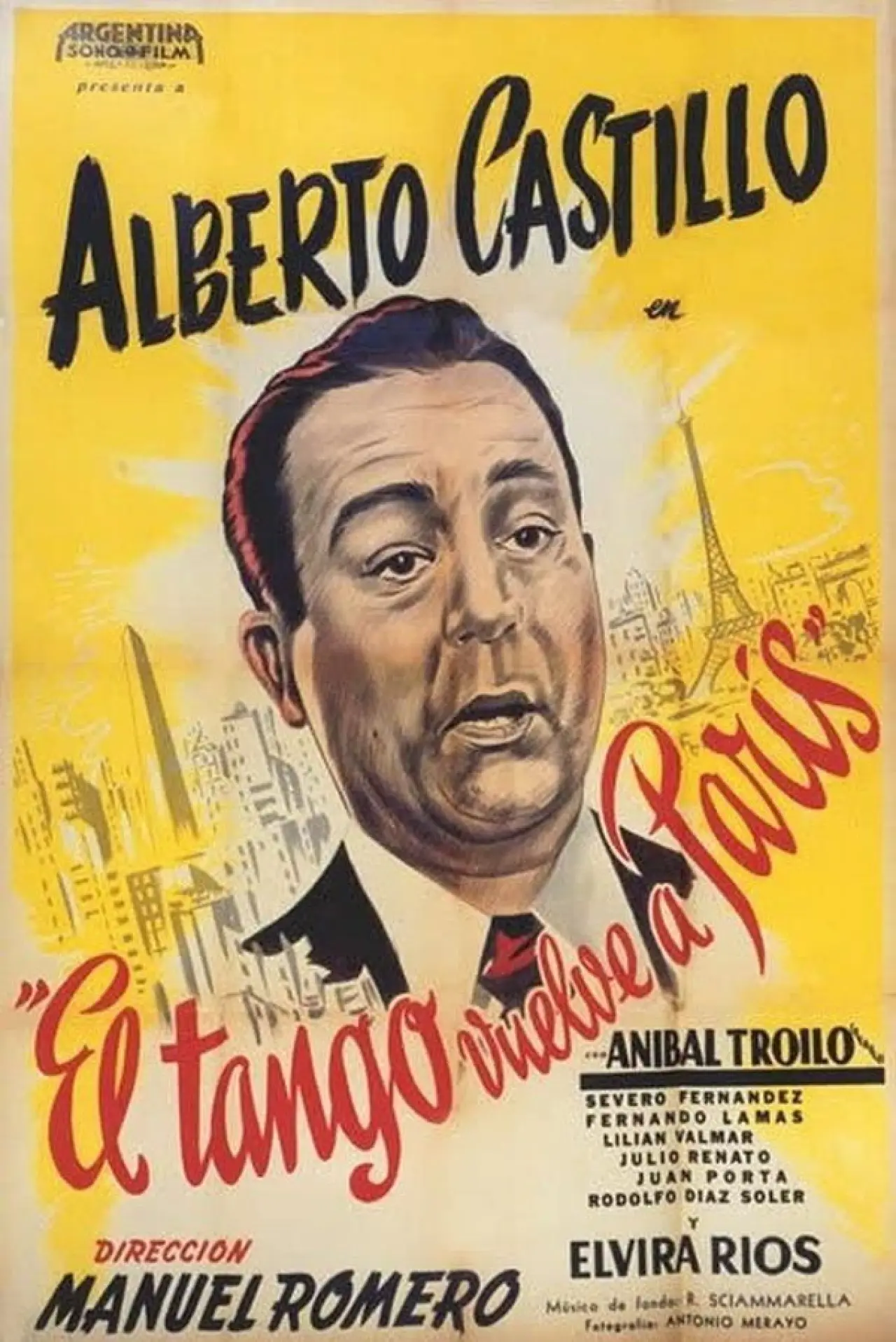 Movie poster "The Tango Returns to Paris"