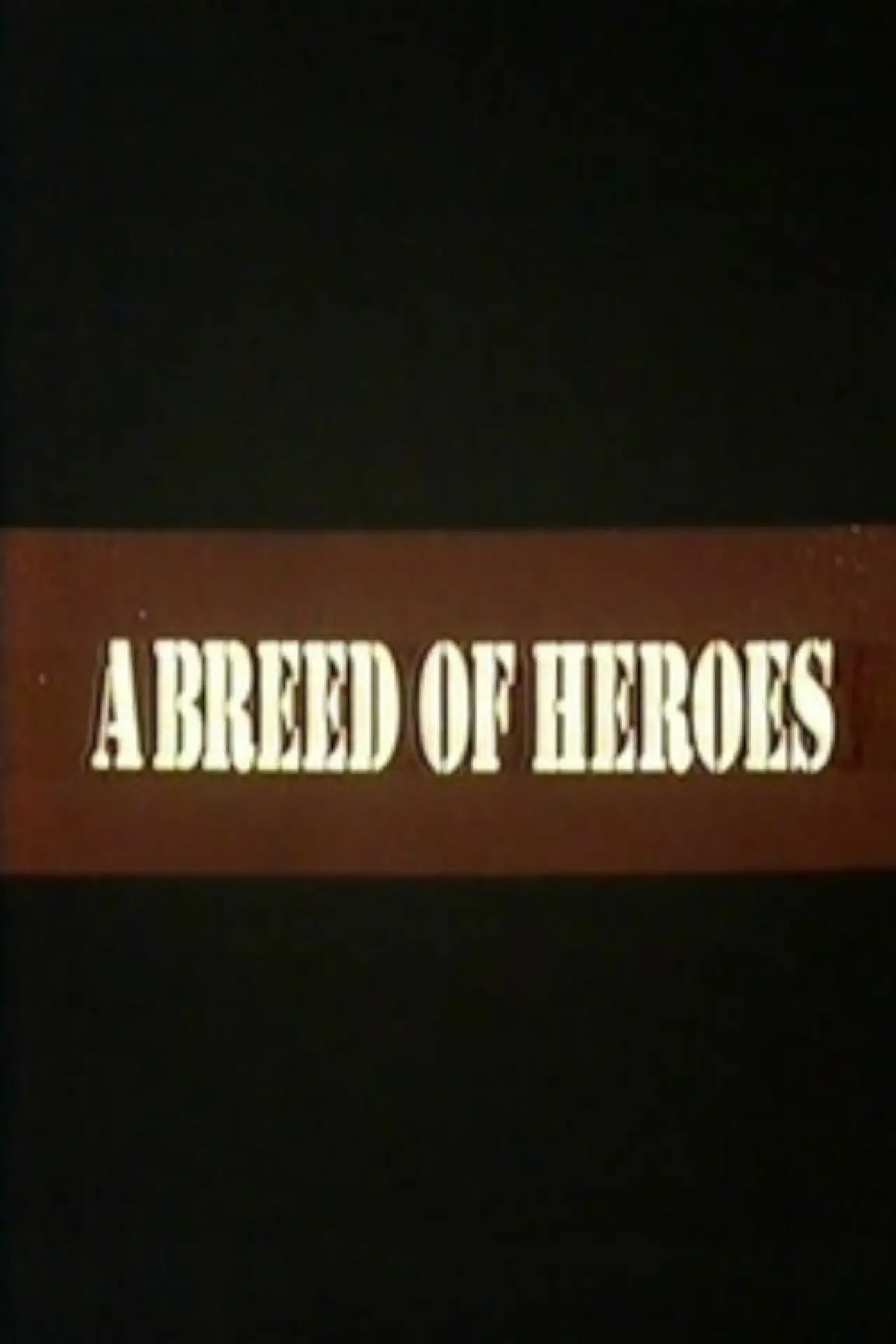 Movie poster "A Breed of Heroes"
