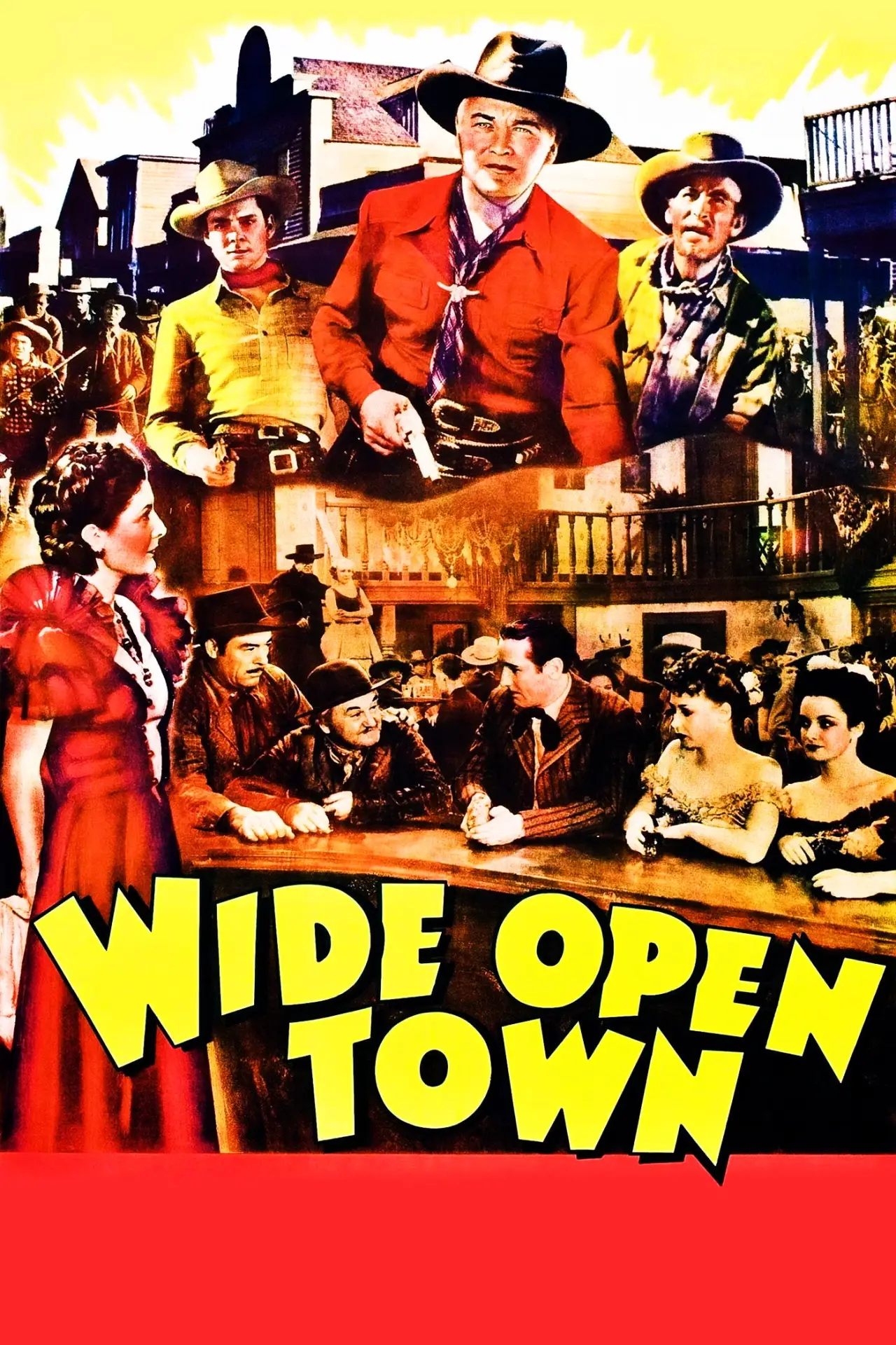 Movie poster "Wide Open Town"