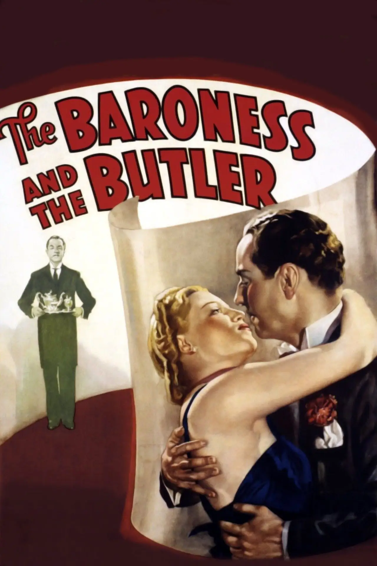 Movie poster "The Baroness and the Butler"