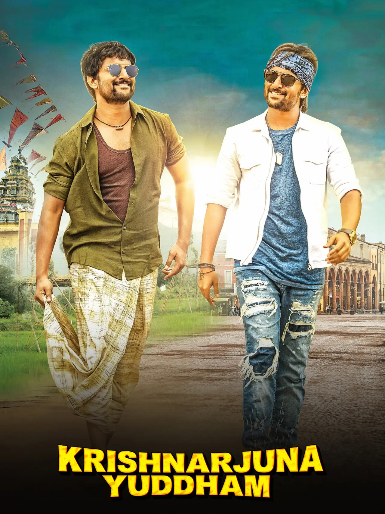 Movie poster "Krishnarjuna Yudham"