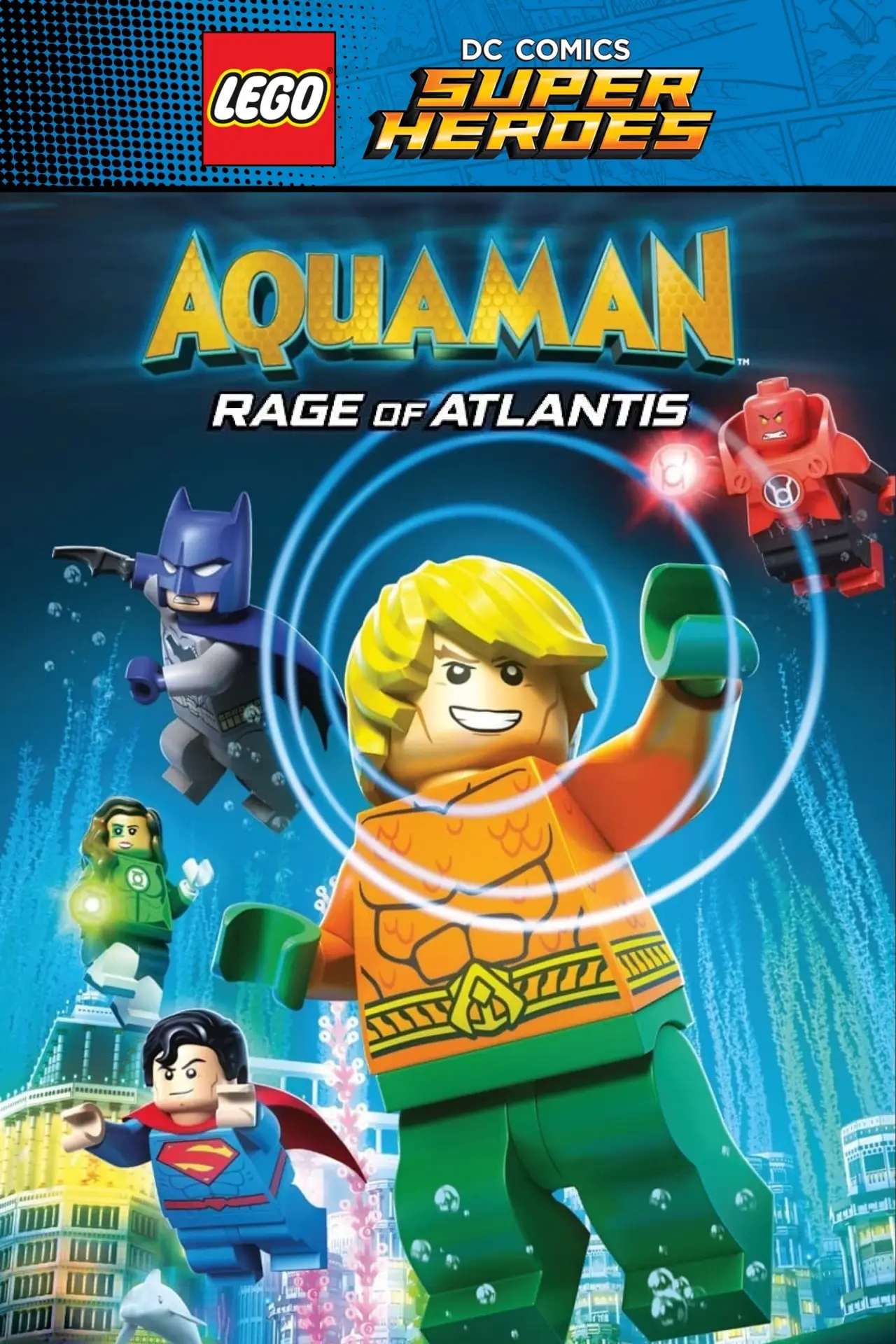 Movie poster "LEGO DC Comics Super Heroes: Aquaman - Rage of Atlantis"