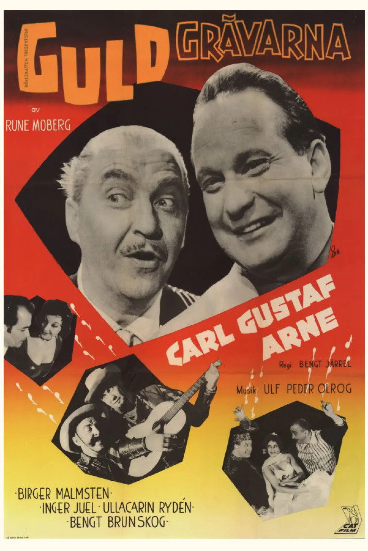 Movie poster "Guldgrävarna"
