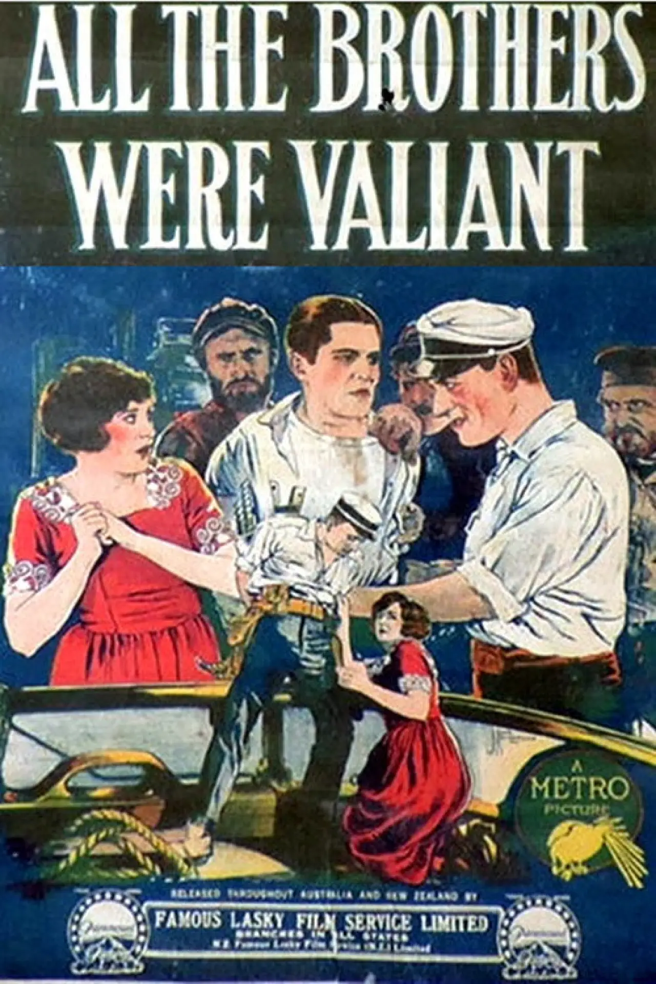 Movie poster "All the Brothers Were Valiant"