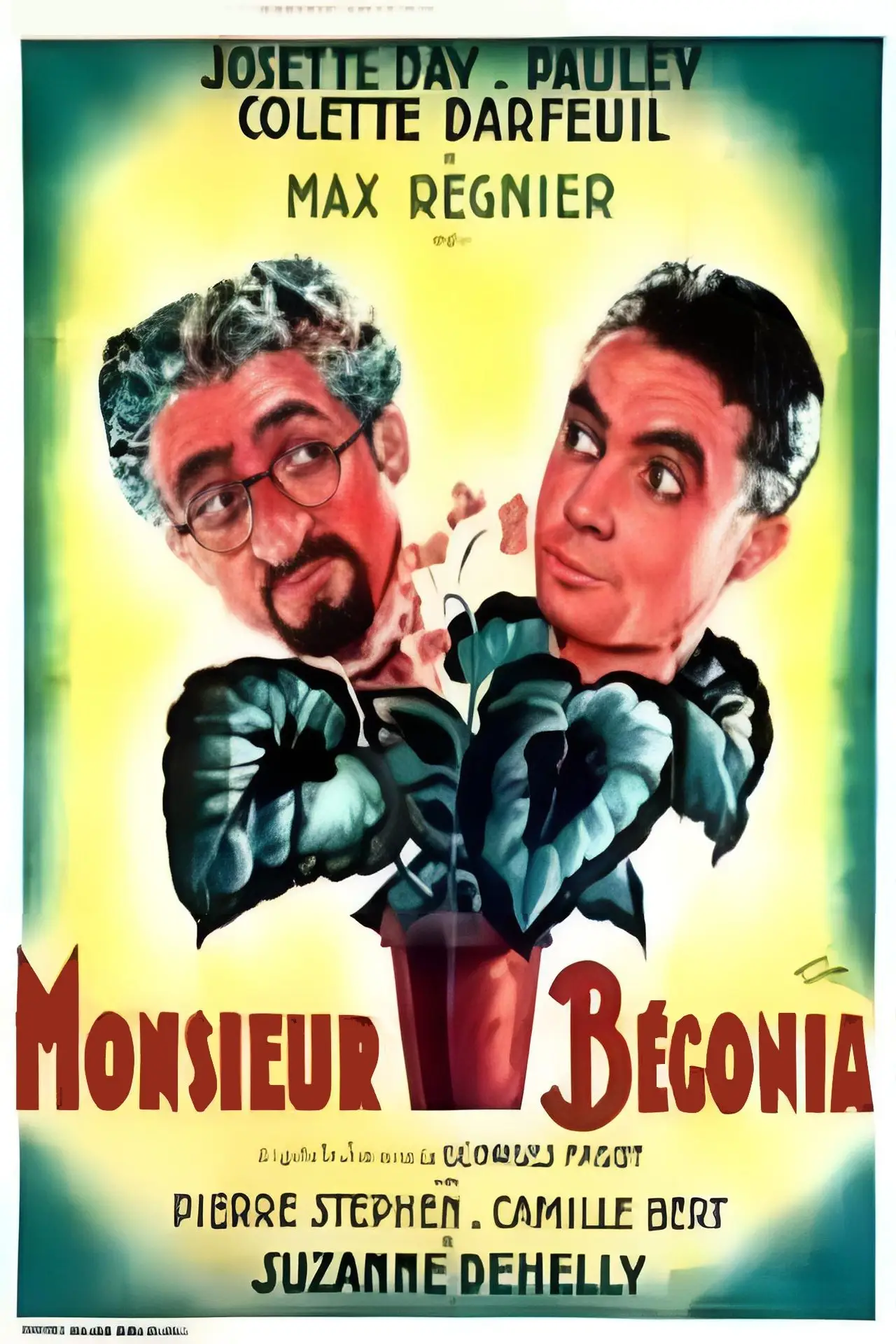 Movie poster "Monsieur Bégonia"