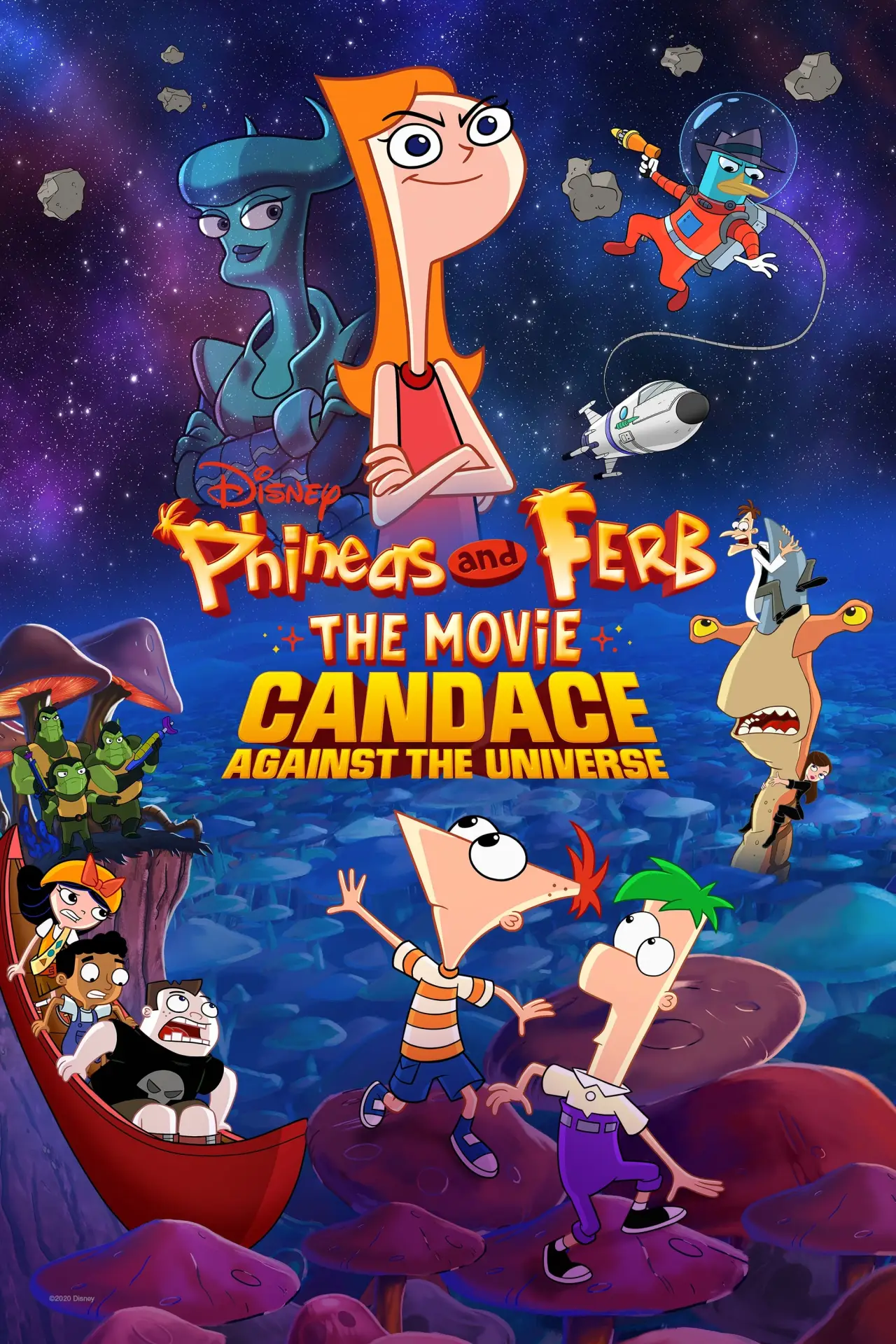 Movie poster "Phineas and Ferb the Movie: Candace Against the Universe"